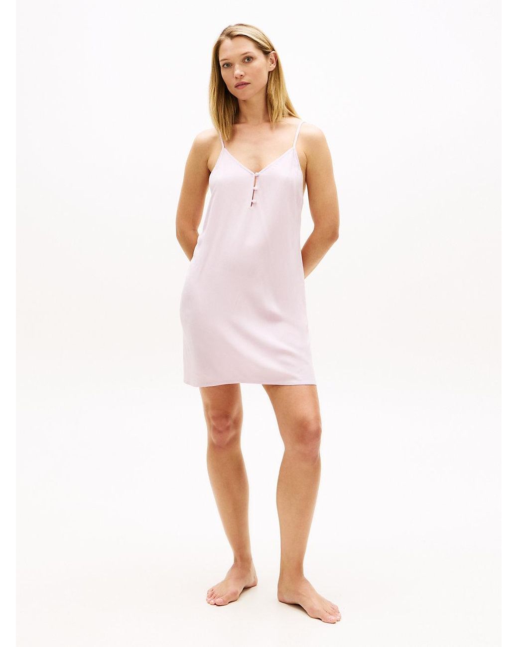 Tommy Hilfiger White Essential V-Neck Cami Nightdress