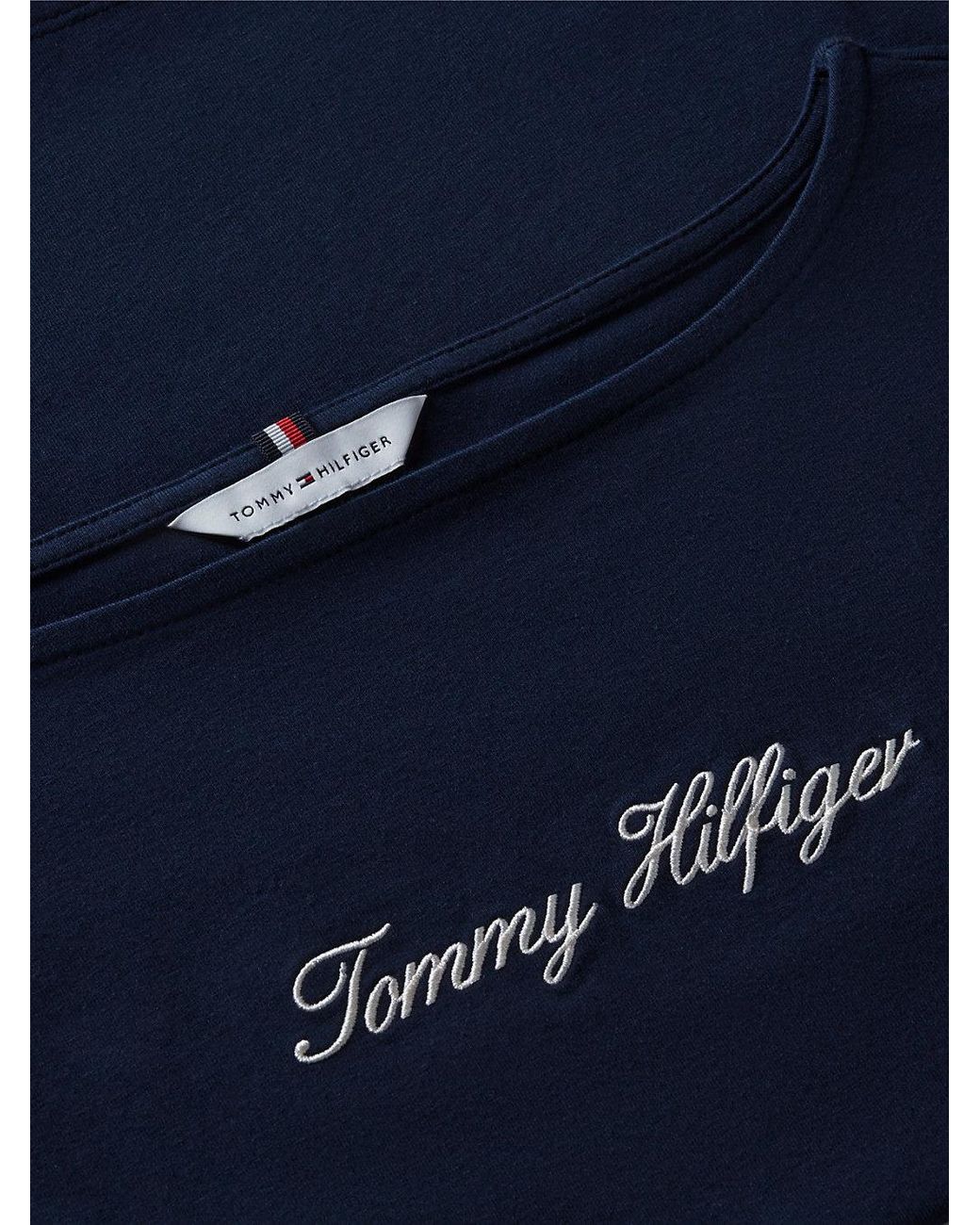 Tommy Hilfiger Blue Slim Boat Neck Tank Top