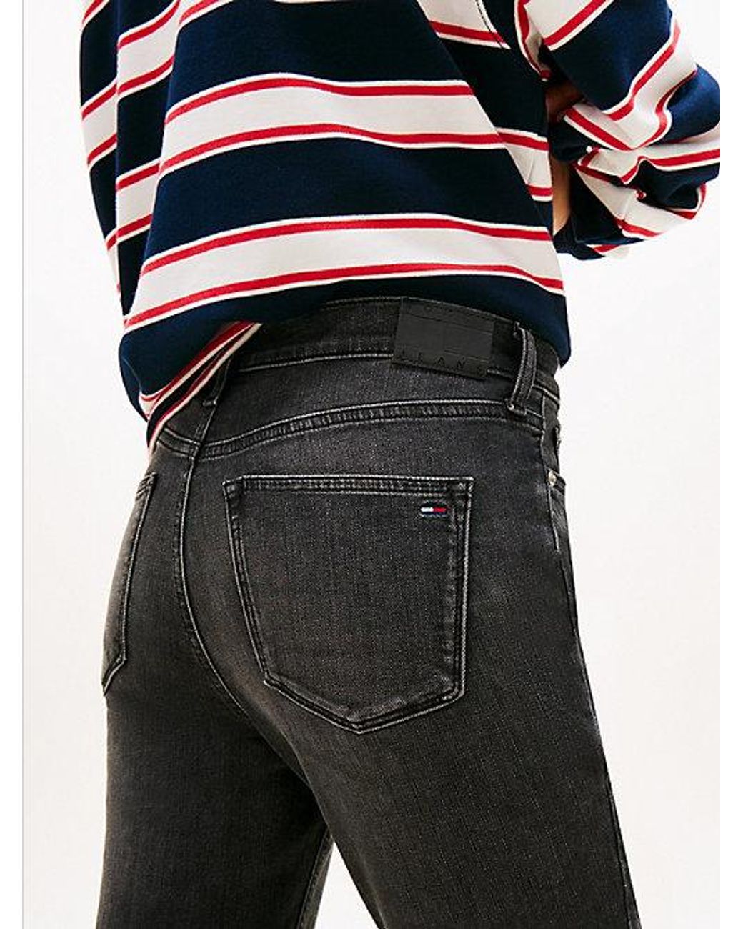 Tommy Hilfiger White Nora Mid Rise Skinny Jeans