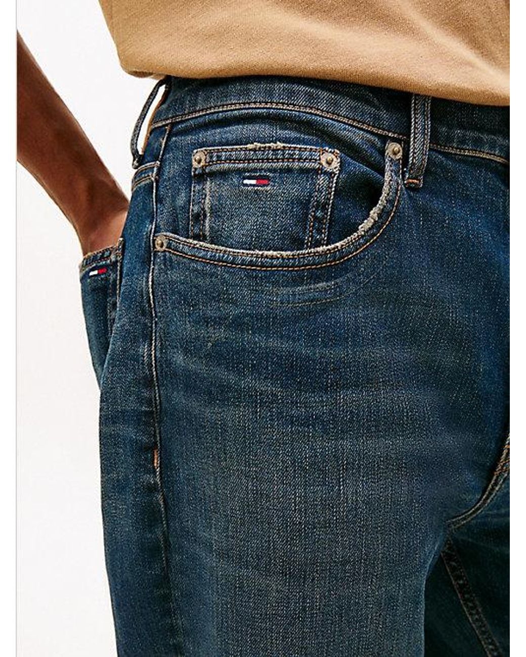 Tommy Hilfiger Blue Sonny Faded Regular Tapered Leg Jeans for men