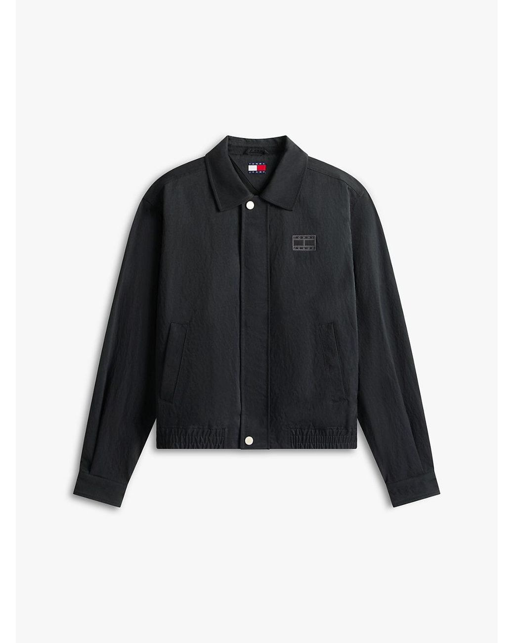 Tommy Hilfiger Gray Tommy Badge Water Repellent Coach Jacket