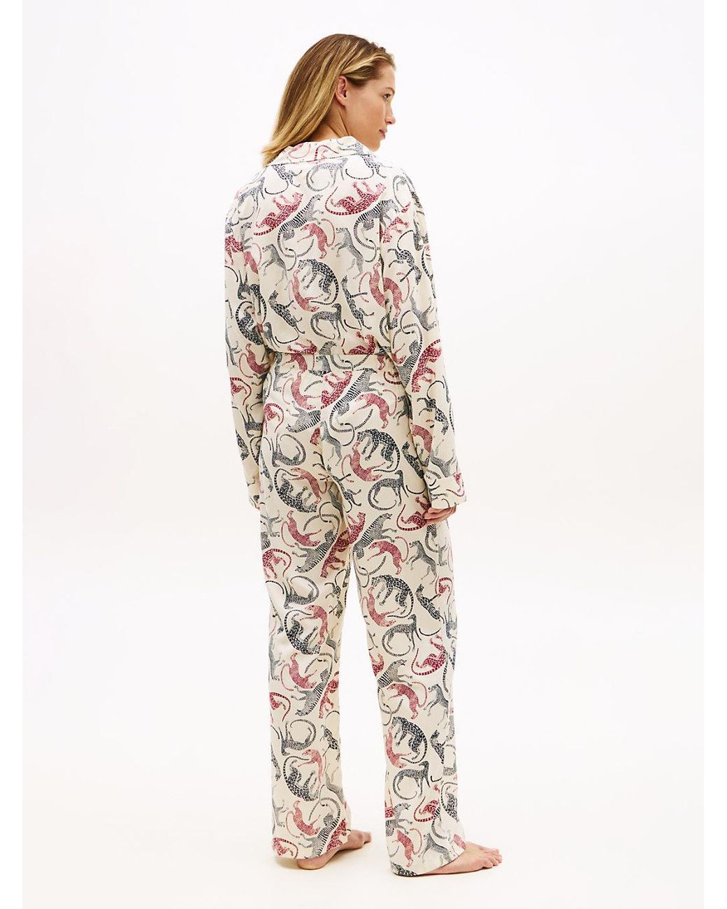 Tommy Hilfiger White Essential Relaxed Drawstring Pyjama Bottoms