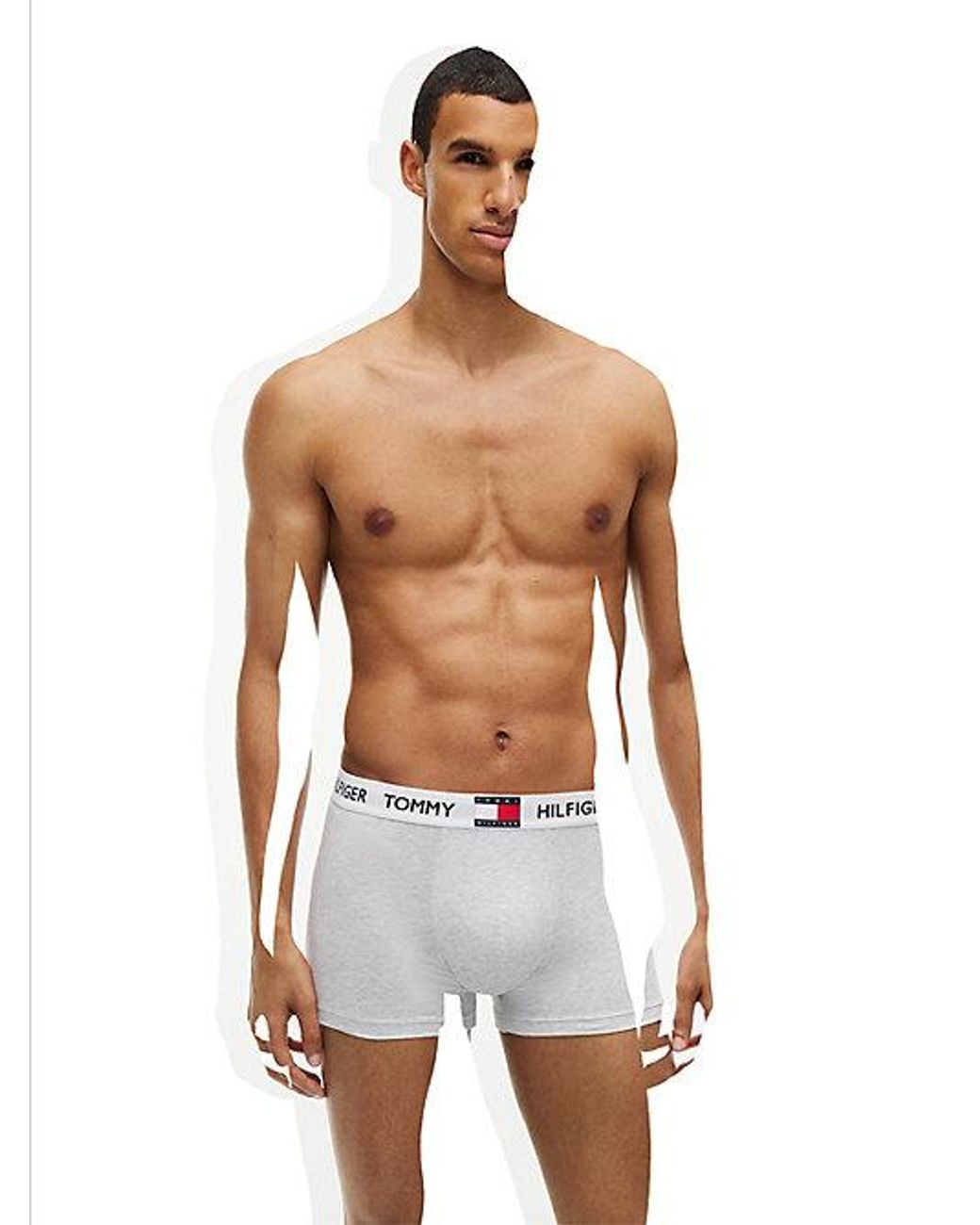Tommy Hilfiger Blue 3 Pack Heritage Logo Waistband Trunks for men