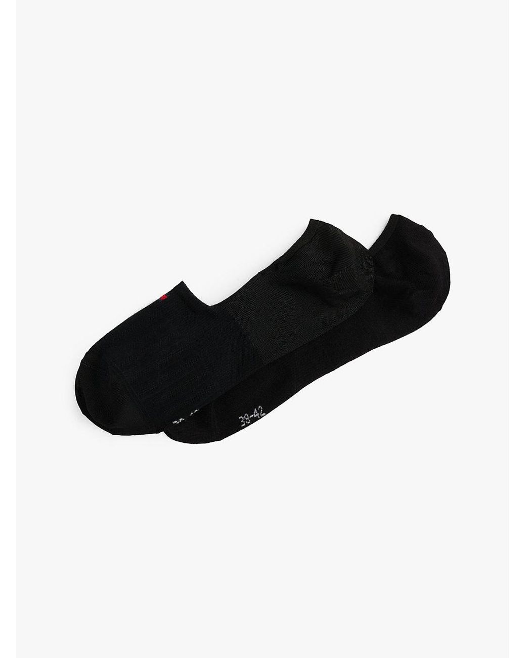 Tommy Hilfiger Black 2-pack Footie Socks