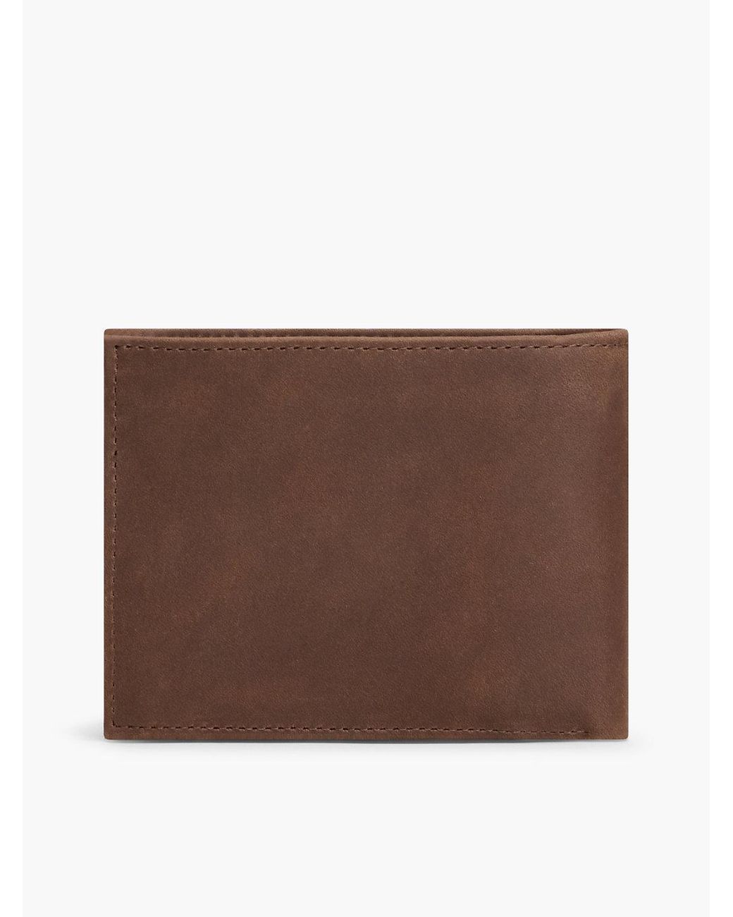 Tommy Hilfiger Brown Leather Flap Wallet for men
