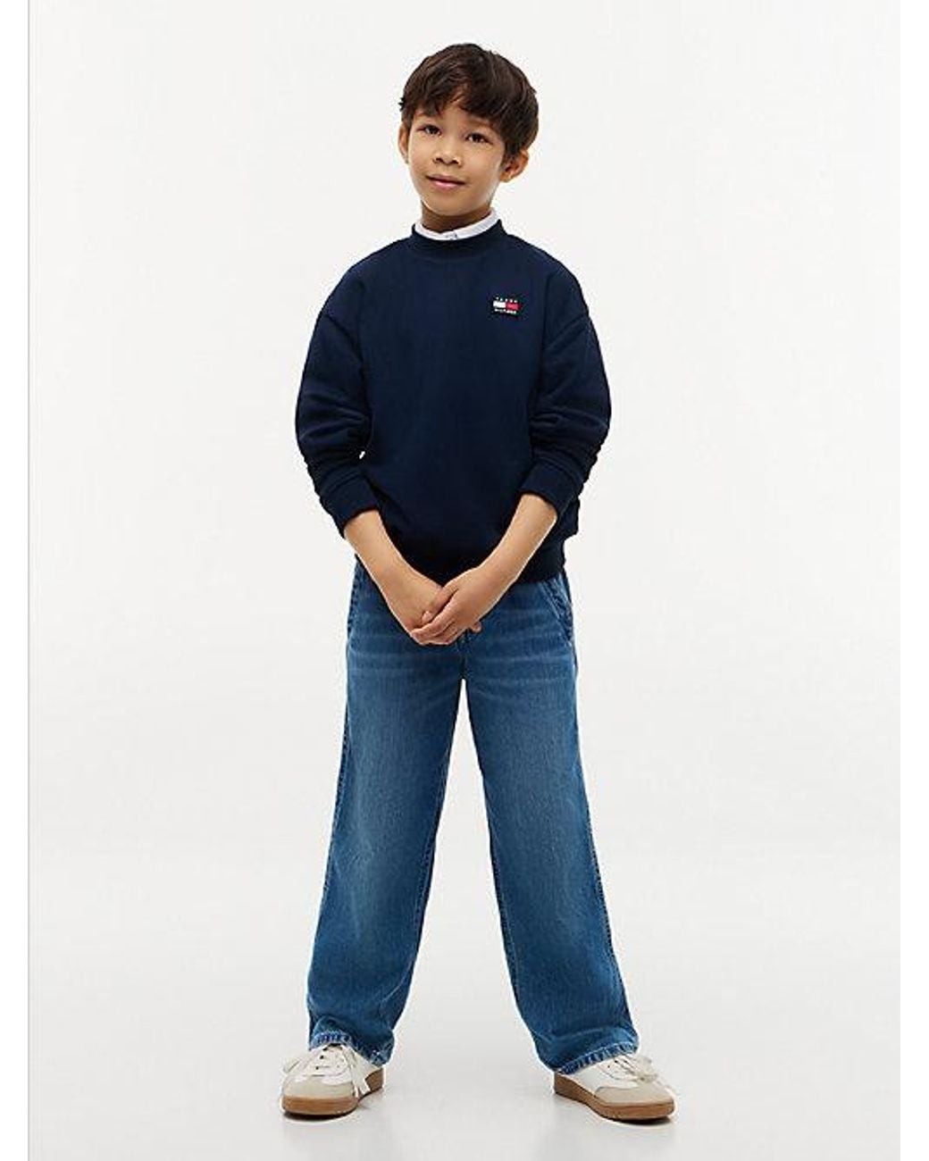 Tommy Hilfiger Blue Flag Logo Terry Sweatshirt