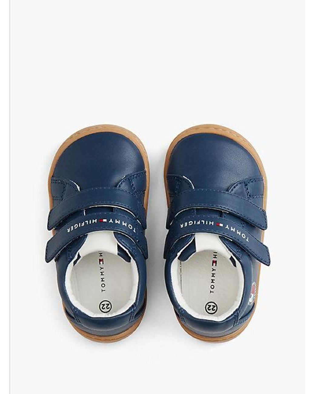 Tommy Hilfiger Blue Logo Graphic Mid Top Trainers