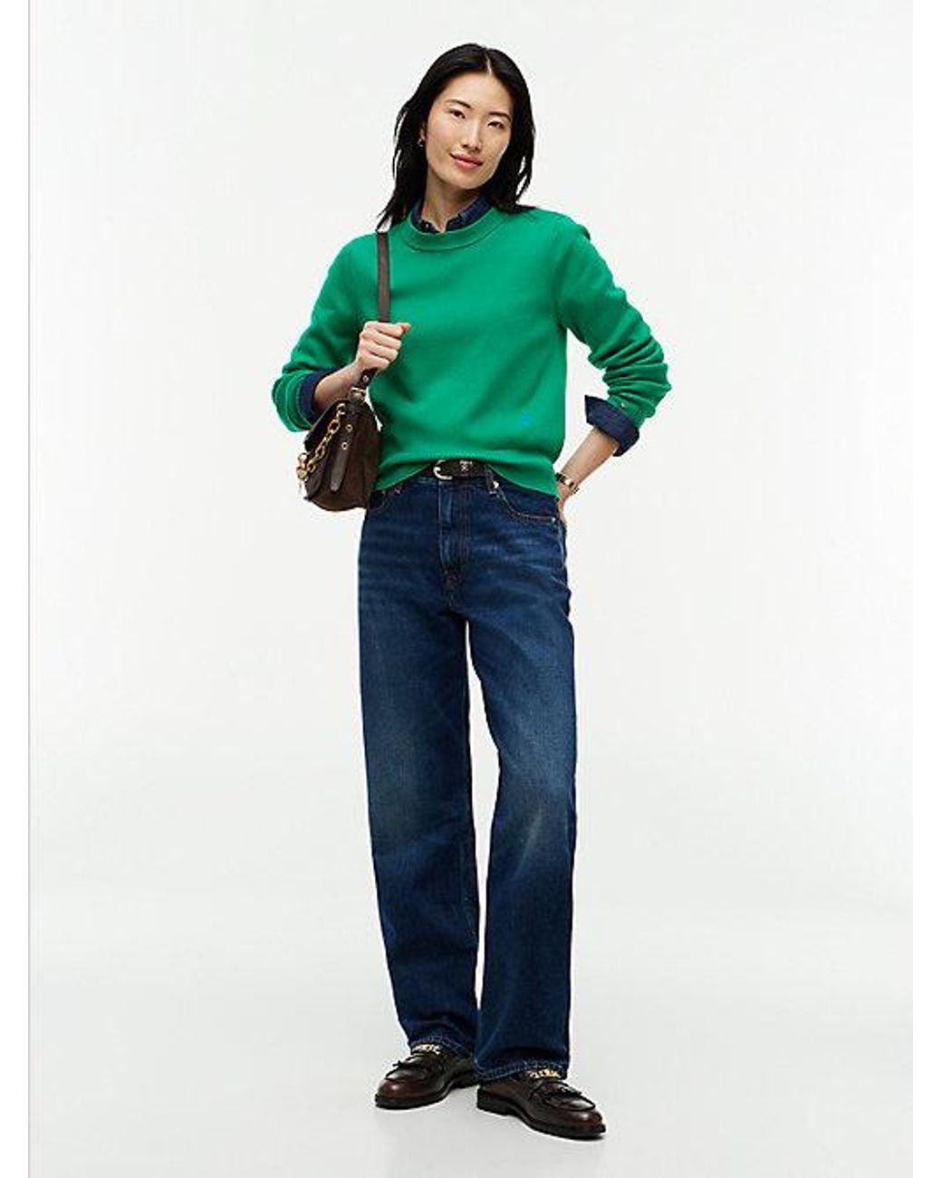 Tommy Hilfiger Green Premium Knit Crew Neck Jumper