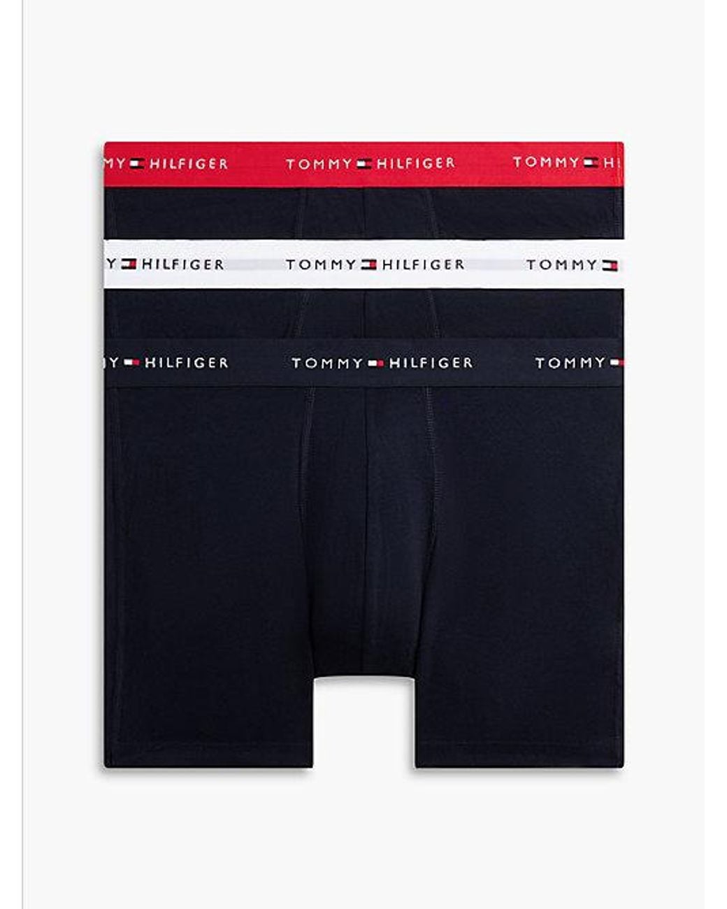 Tommy Hilfiger Blue 3-Pack Signature Contrast Waistband Boxer Briefs for men