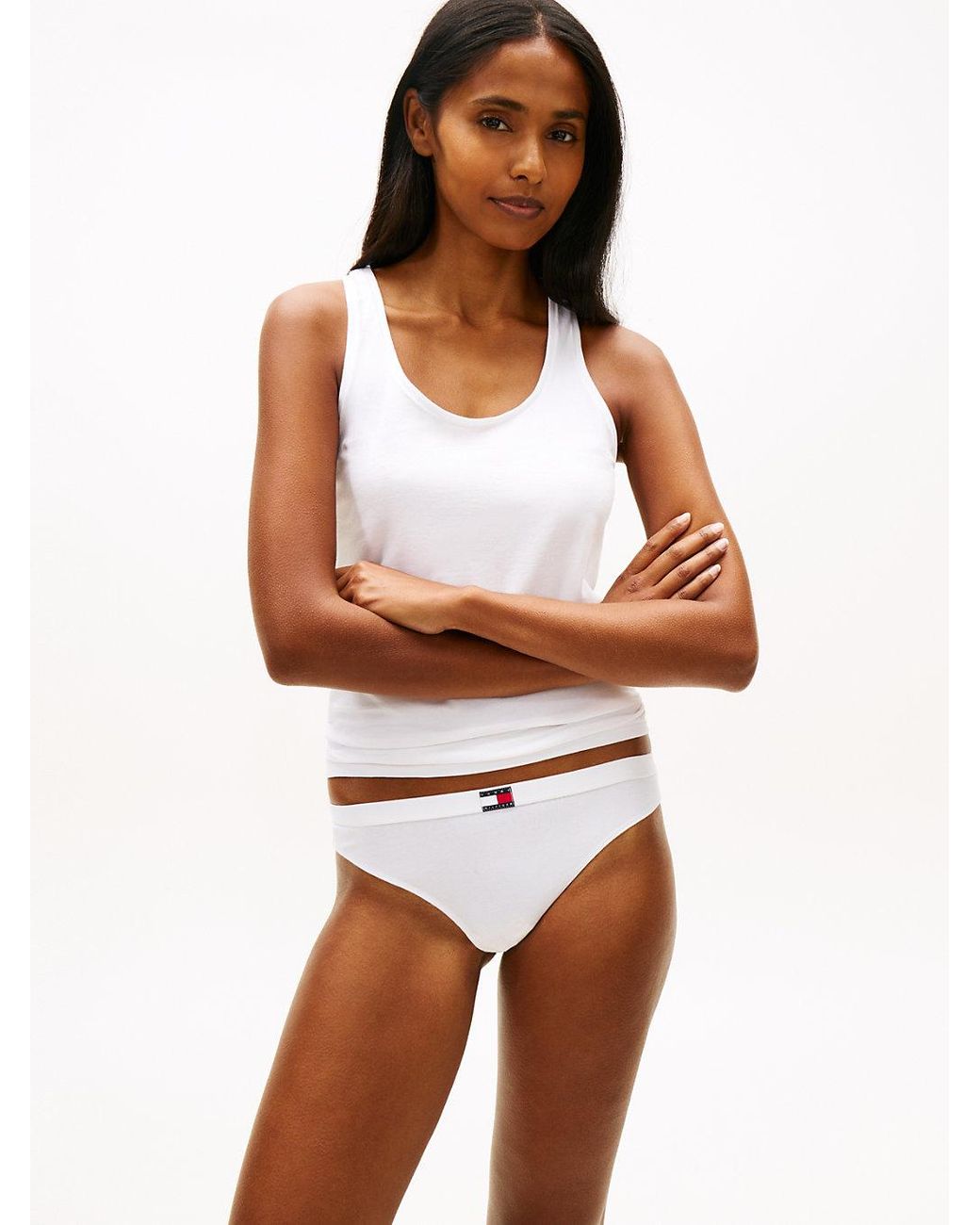 Tommy Hilfiger Pink 3-Pack Heritage Logo Thongs