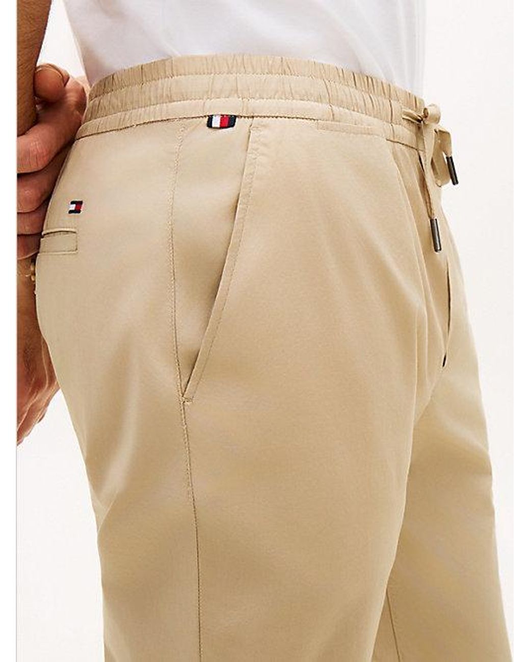 Tommy Hilfiger Natural Denton Lightweight Slim Chinos for men