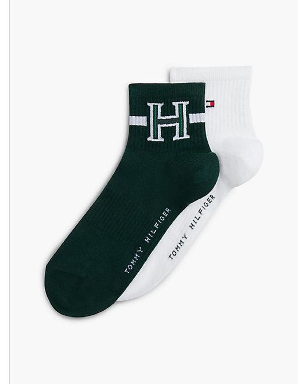 Tommy Hilfiger Green 2 Pack Arch Support Ankle Socks for men
