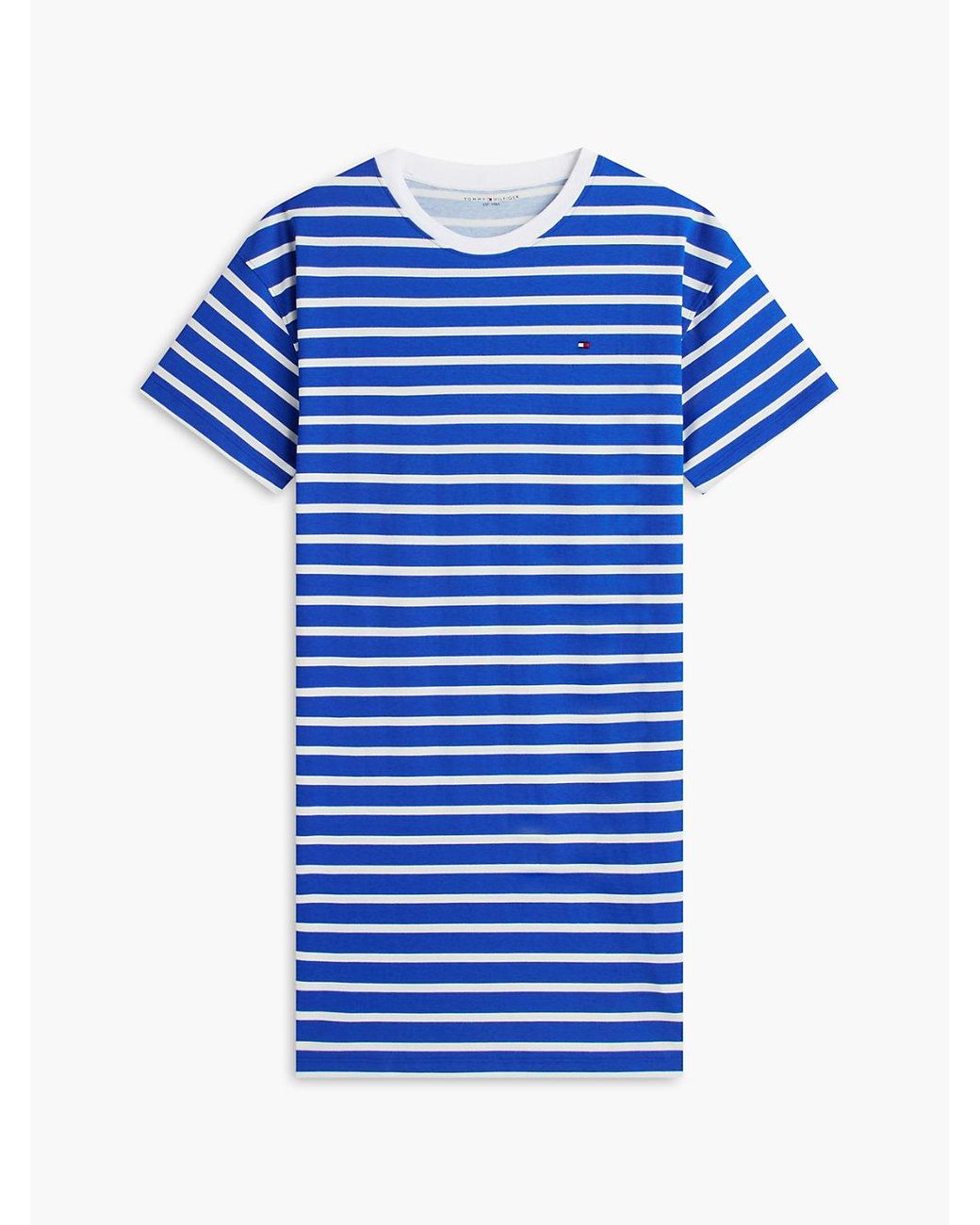 Tommy Hilfiger Blue Essential Stripe Relaxed T-Shirt Nightdress