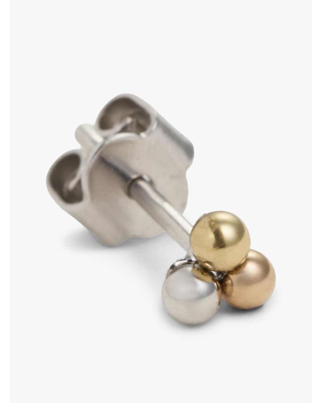 Tommy Hilfiger Natural Three-tone Stud Earrings