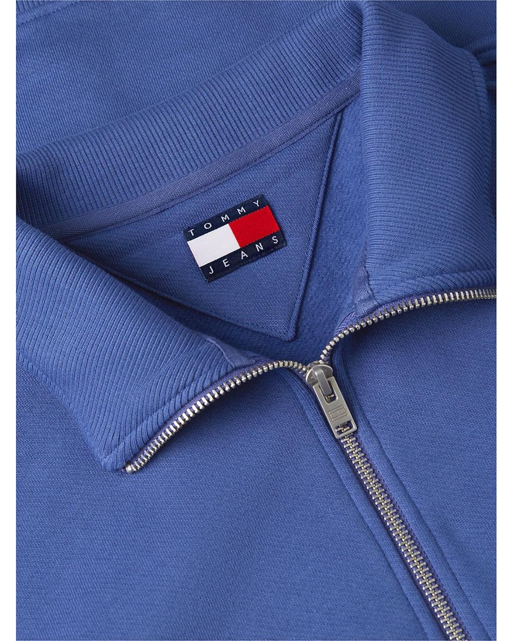 Tommy Hilfiger Blue Tommy Badge Quarter-Zip Sweatshirt for men