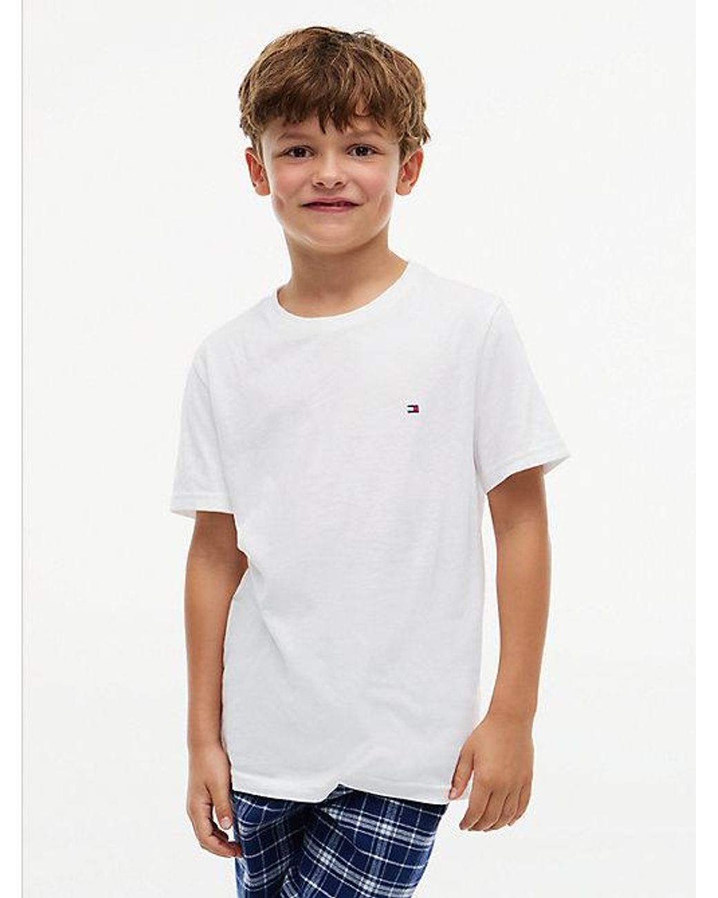 Tommy Hilfiger White 2 Pack Signature Jersey Lounge T-Shirts