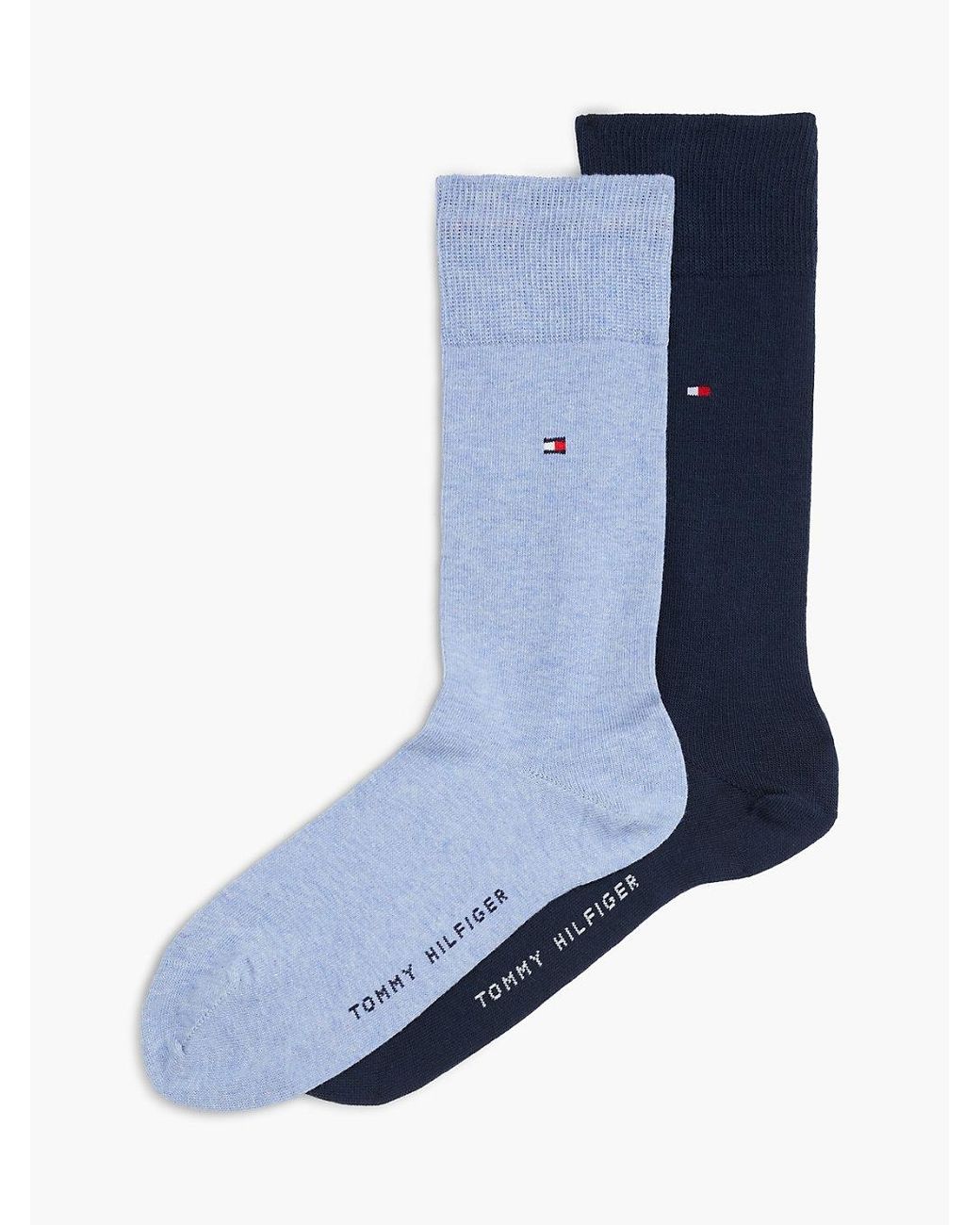 Tommy Hilfiger Blue 2-pack Flag Embroidery Socks for men