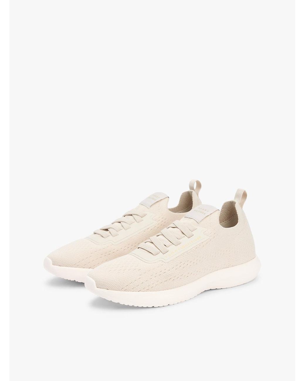 Tommy Hilfiger Natural Knit Lightweight Mono-Sock Slip-On Trainers