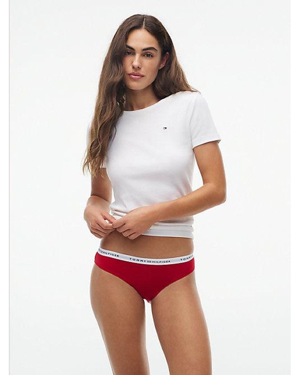 Tommy Hilfiger White Logo Waistband Briefs