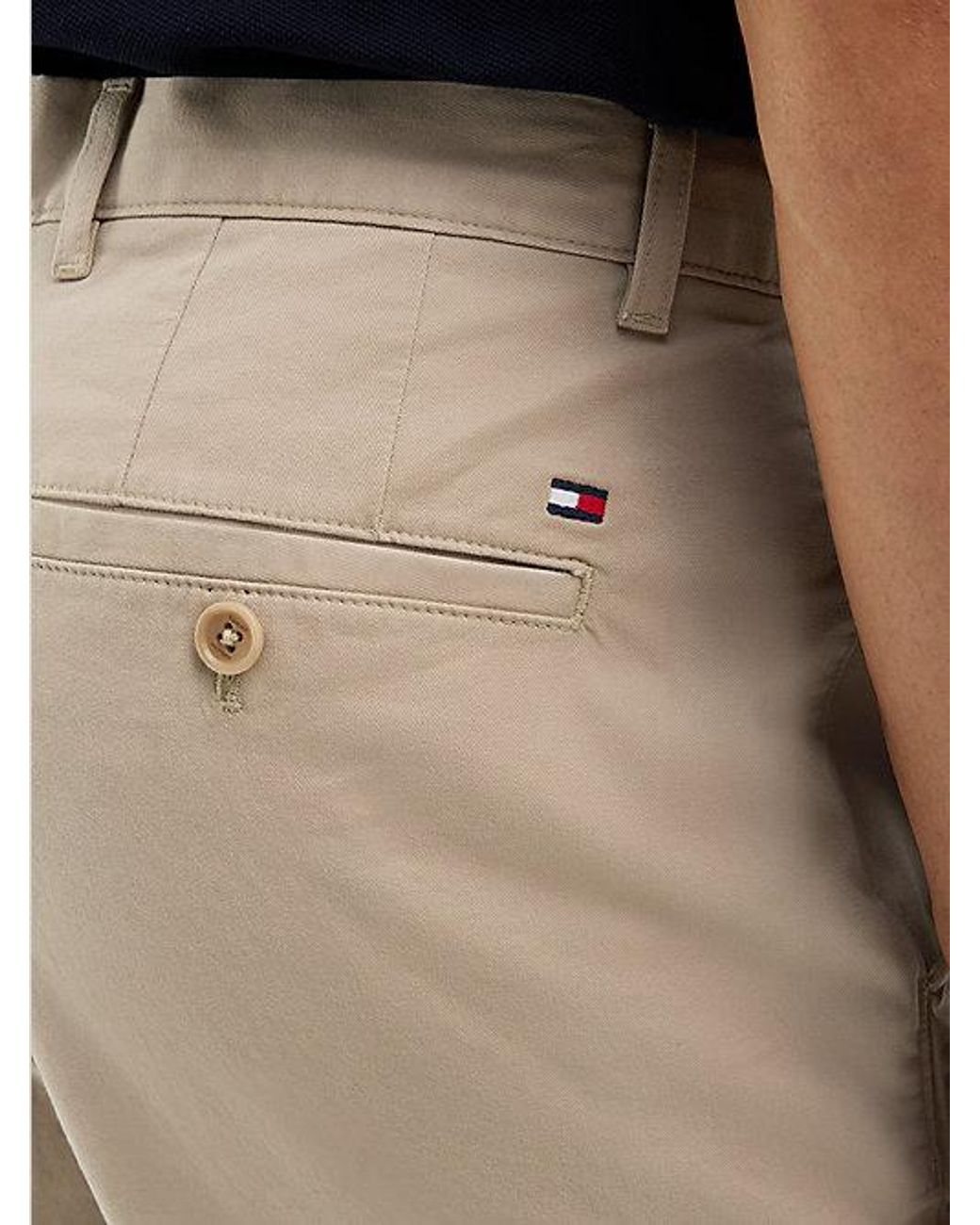 Tommy Hilfiger Natural Harlem Tapered Leg Twill Chinos for men