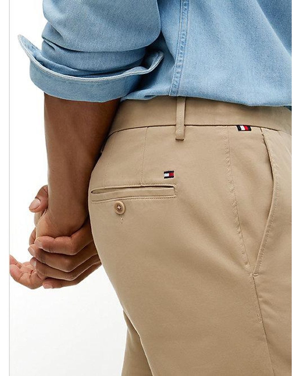 Tommy Hilfiger Natural 1985 Denton Straight Chinos for men