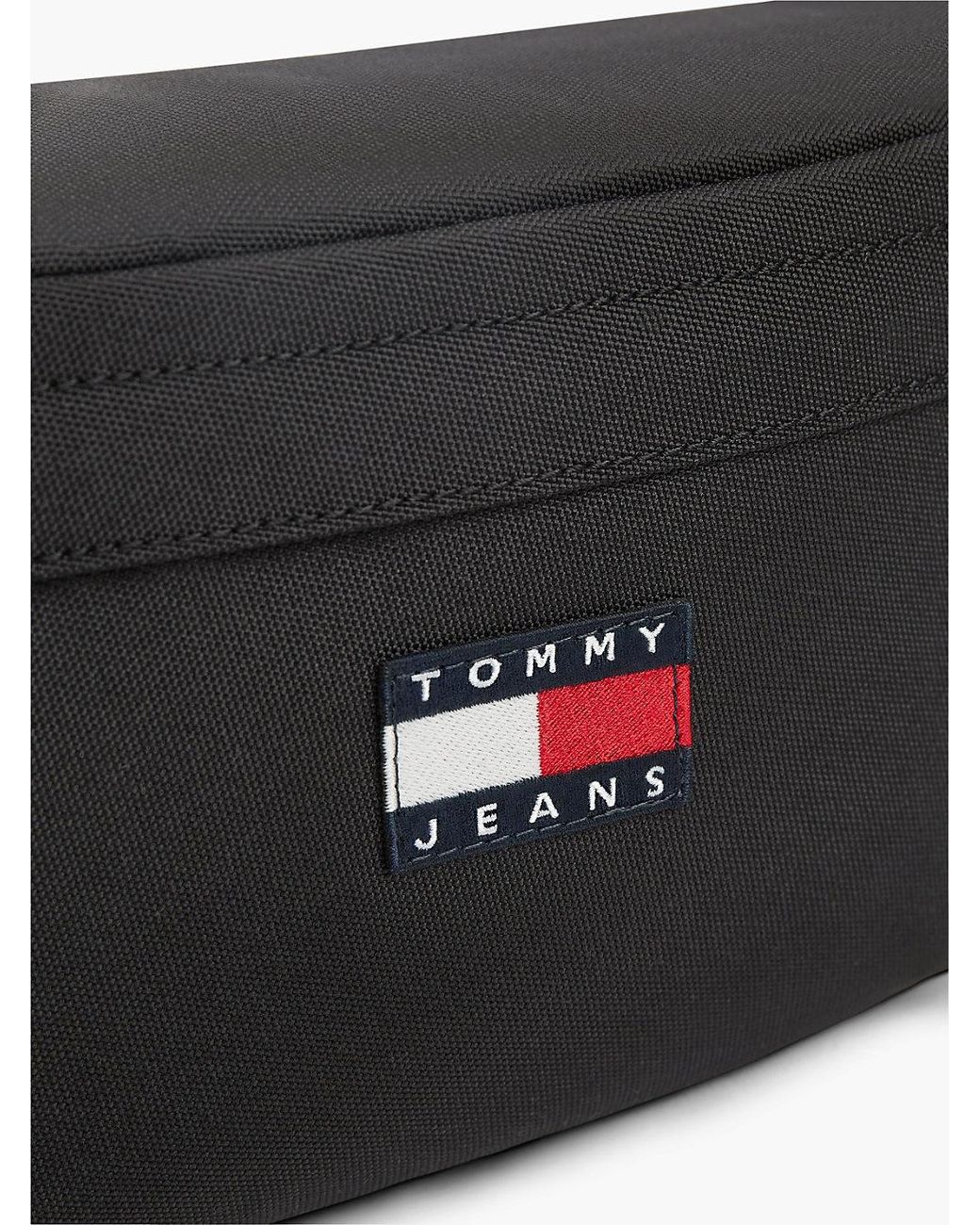 Tommy Hilfiger Black Essential Repeat Logo Bum Bag for men