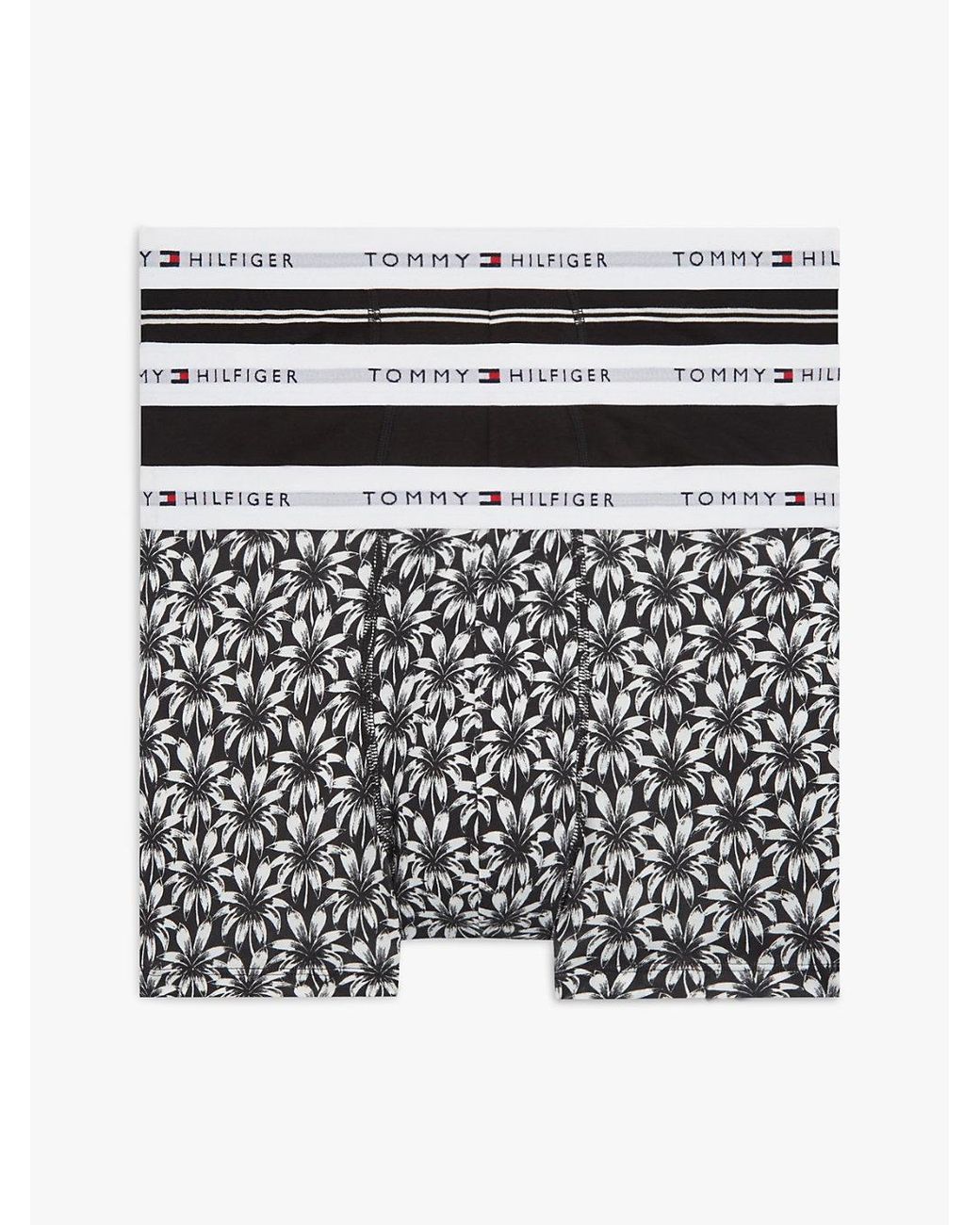 Tommy Hilfiger White 3-Pack Signature Waistband Print Trunks for men