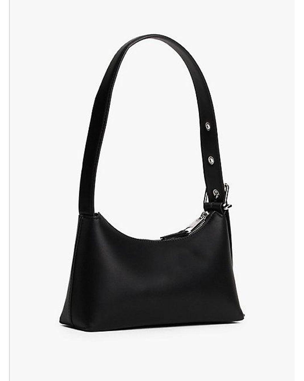 Tommy Hilfiger Black Logo Plaque Shoulder Bag