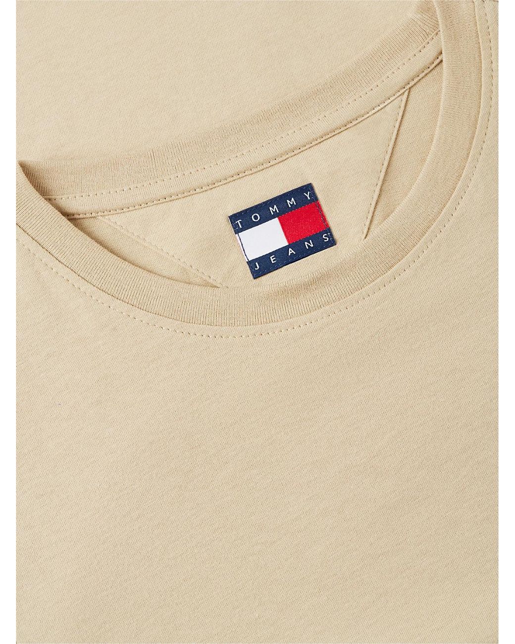 Tommy Hilfiger Blue Flag Embroidery Slim Crew Neck T-Shirt