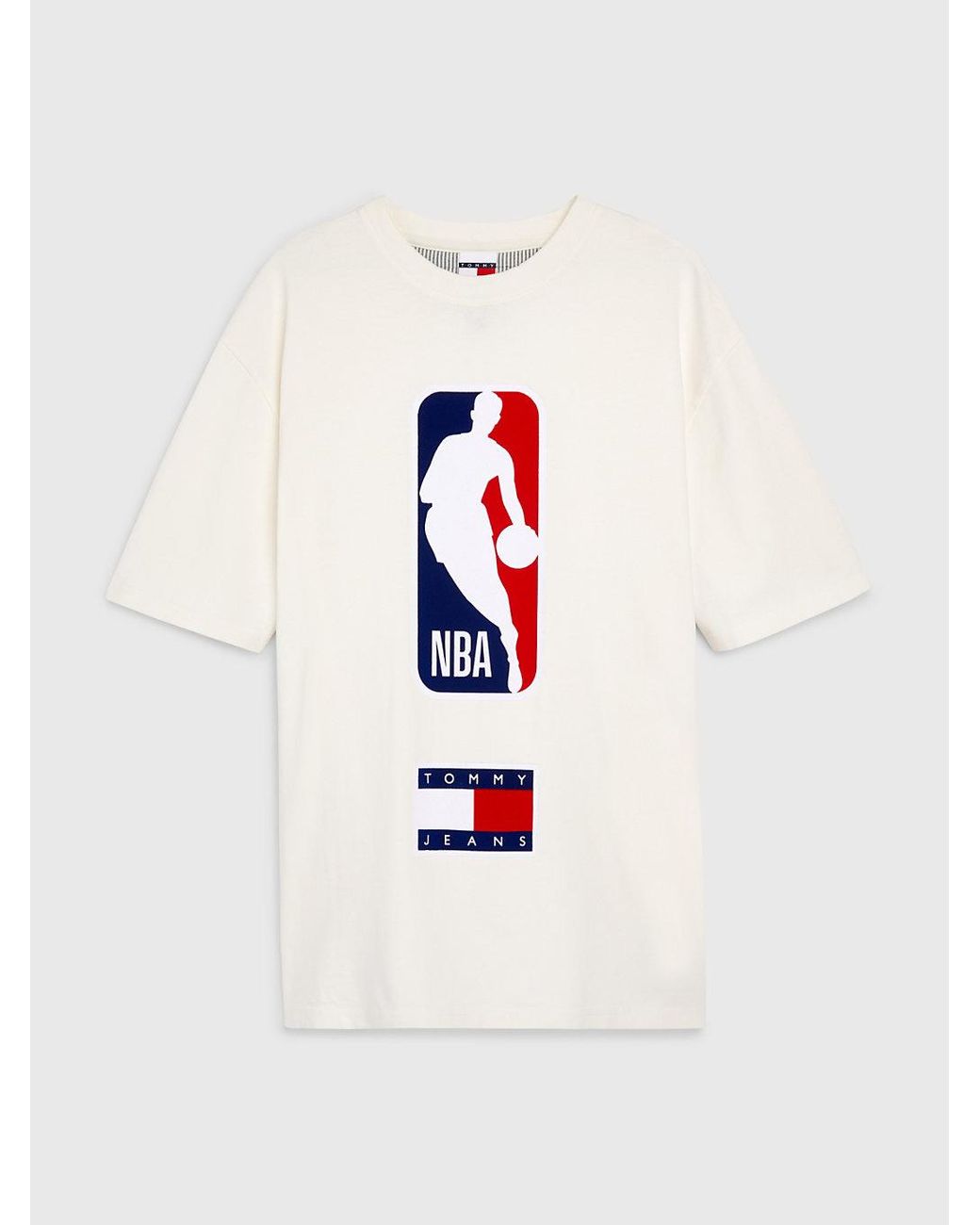 Tommy Hilfiger Tommy Jeans & Nba Relaxed Logo T-shirt in White for Men ...