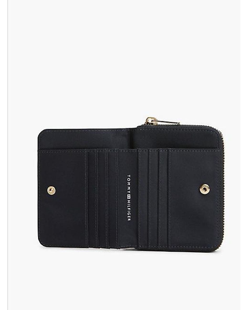 Tommy Hilfiger Blue Hilfiger Icon Zip Around Flap Wallet