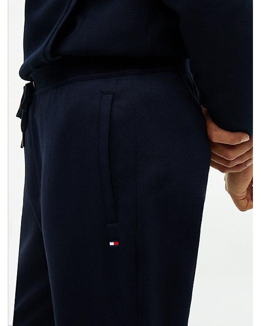 Tommy Hilfiger Blue Intechno Knit Cuffed Joggers for men