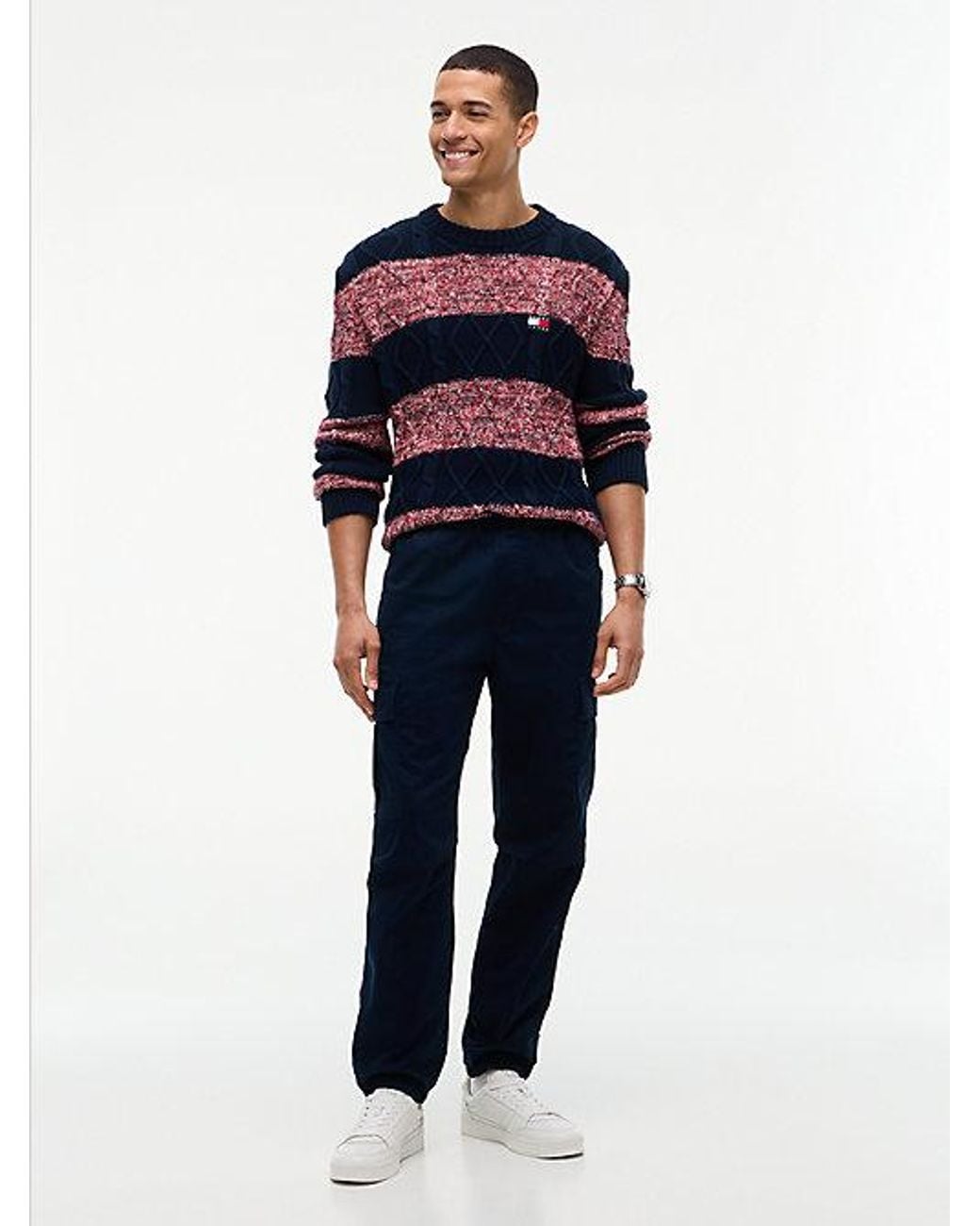Tommy Hilfiger Blue Tommy Jeans Sonny Tapered Cargo Joggers for men