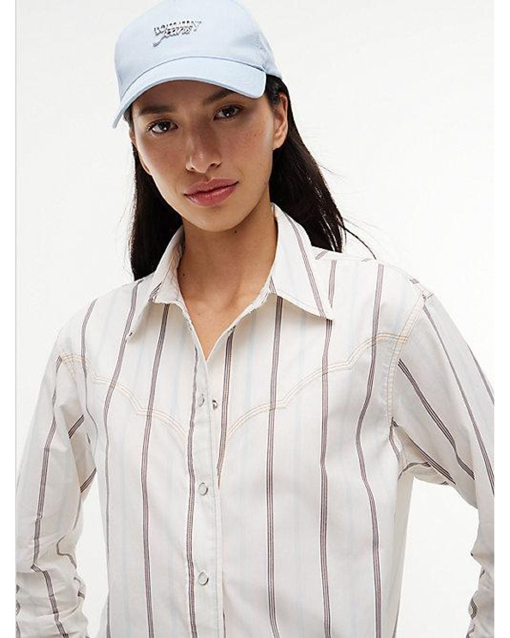 Tommy Hilfiger White Tommy Jeans Western Poplin Shirt