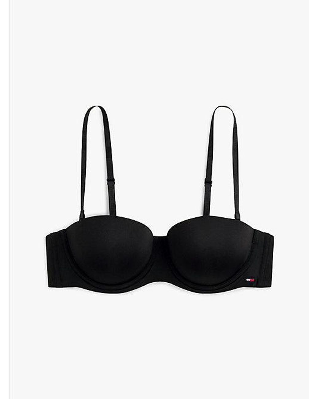 Tommy Hilfiger Essential Strapless Bh Van Microvezel in het Black