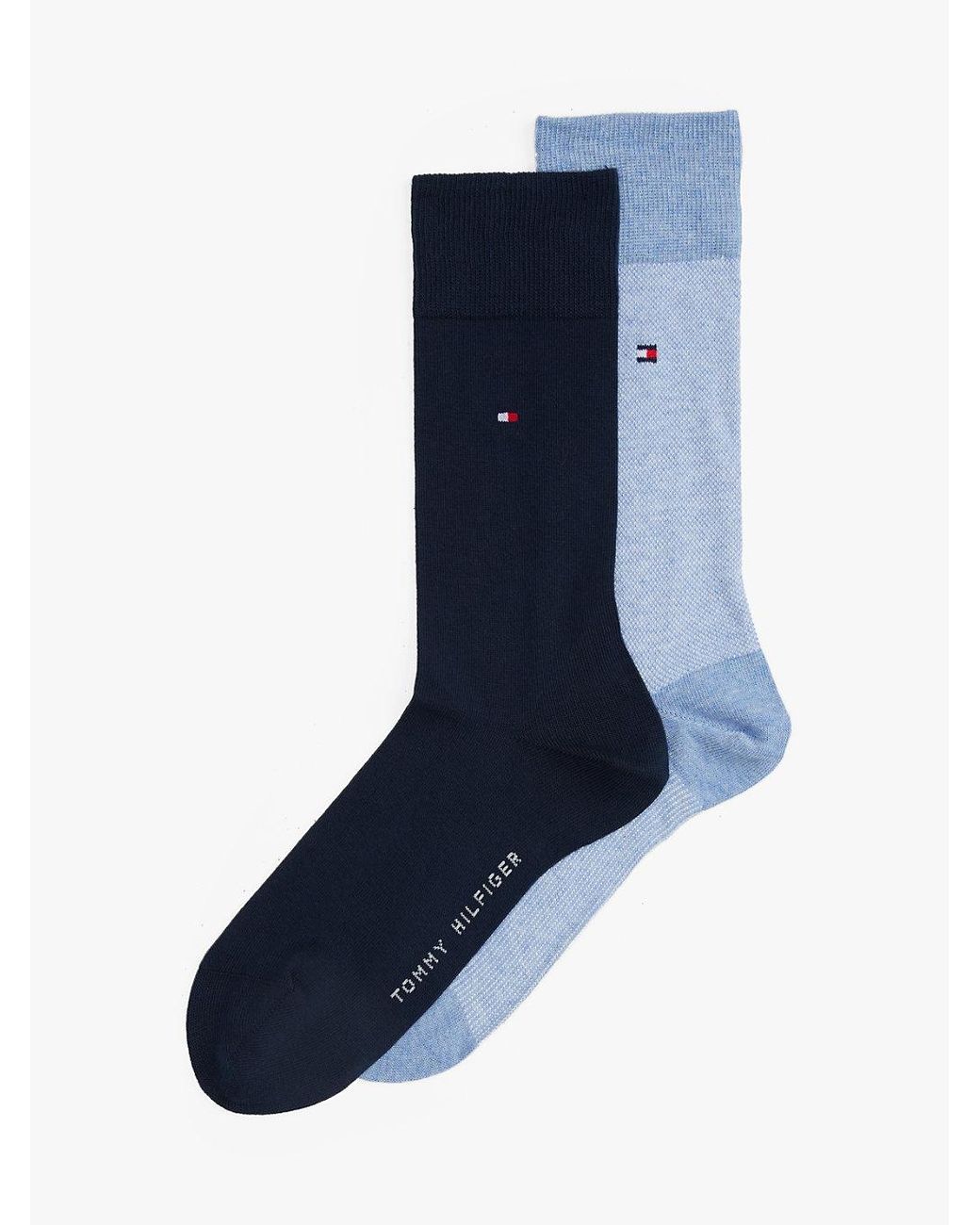 Tommy Hilfiger Blue 2-pack Bird's Eye Socks for men