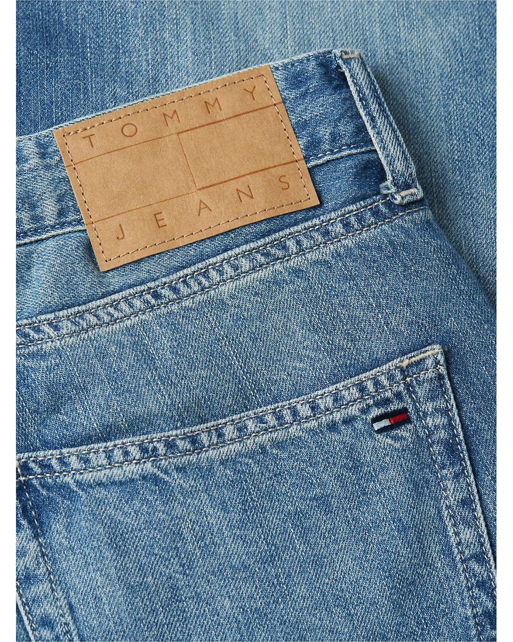 Tommy Hilfiger Blue Otis Regular Straight Jeans With Linen for men