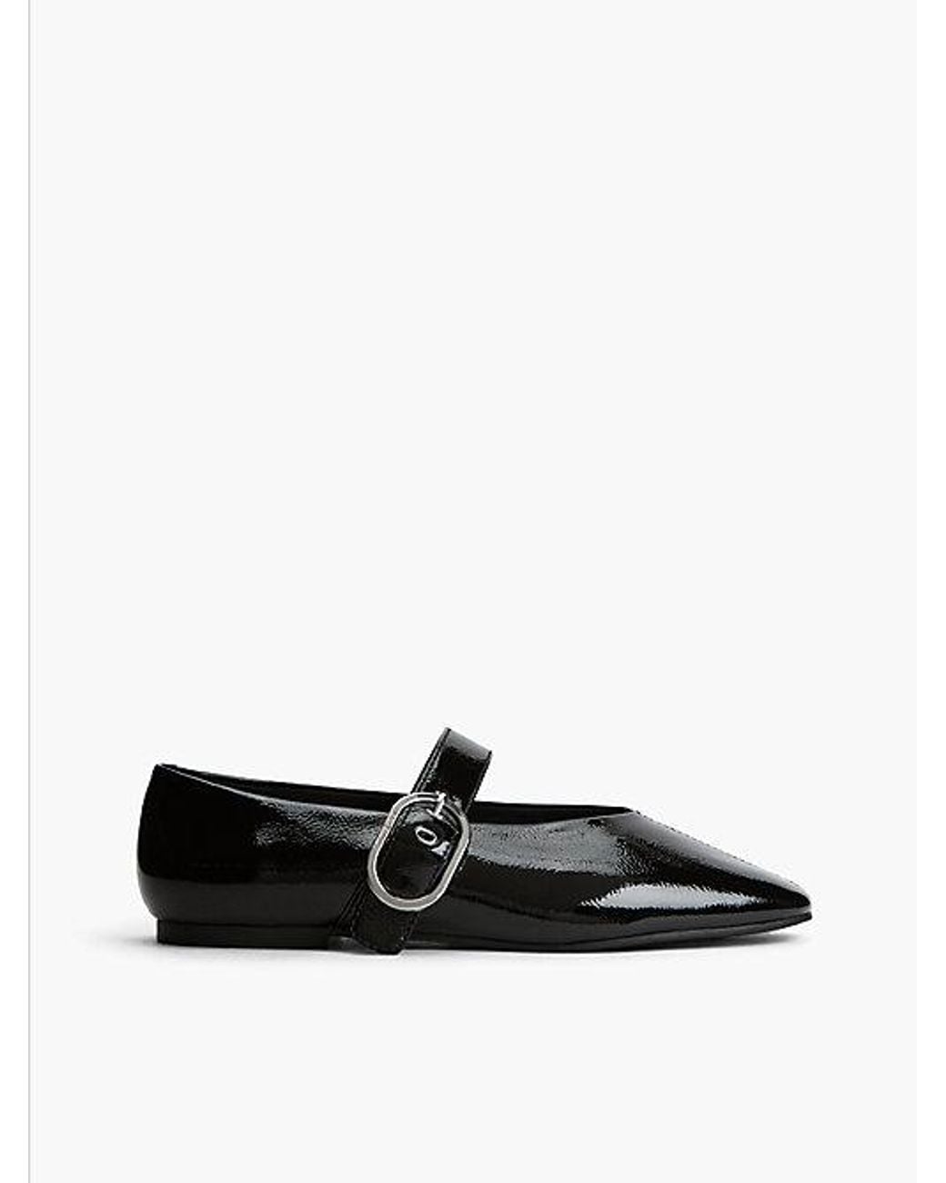 Tommy Hilfiger White Tommy Jeans Patent Leather Mary Jane Ballerinas