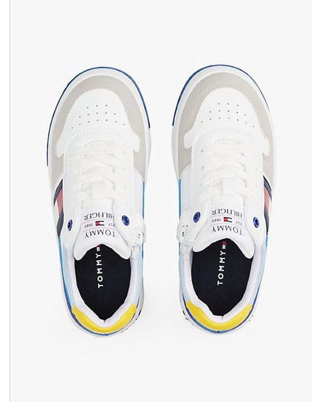 Tommy Hilfiger Blue Colour Blocked Fine Cleat Trainers