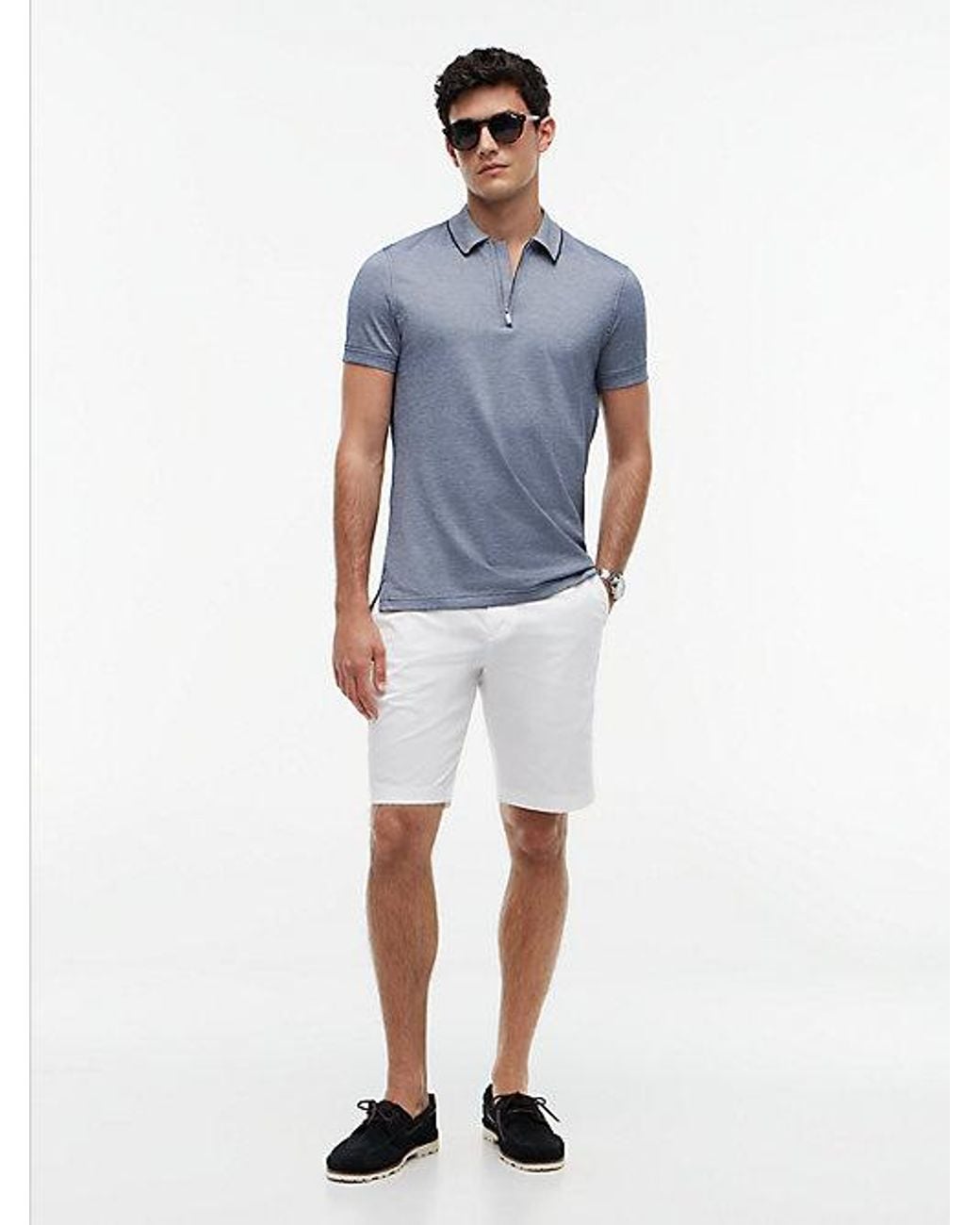 Tommy Hilfiger Blue New York Label Performance Regular Fit Polo Shirt for men