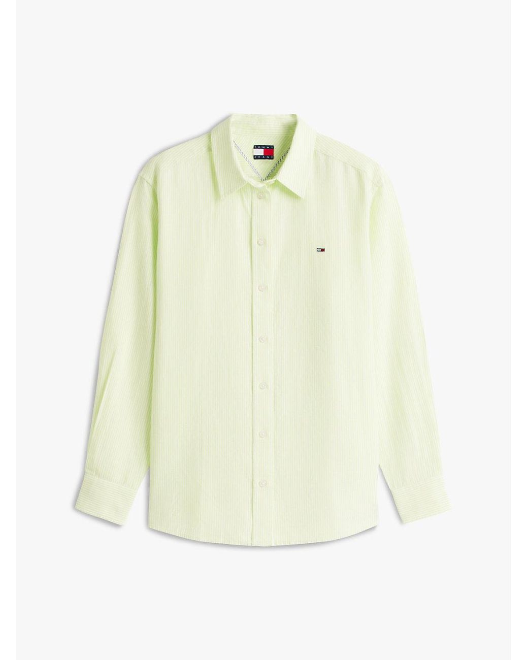 Tommy Hilfiger Natural Relaxed Fit Linen Blend Shirt