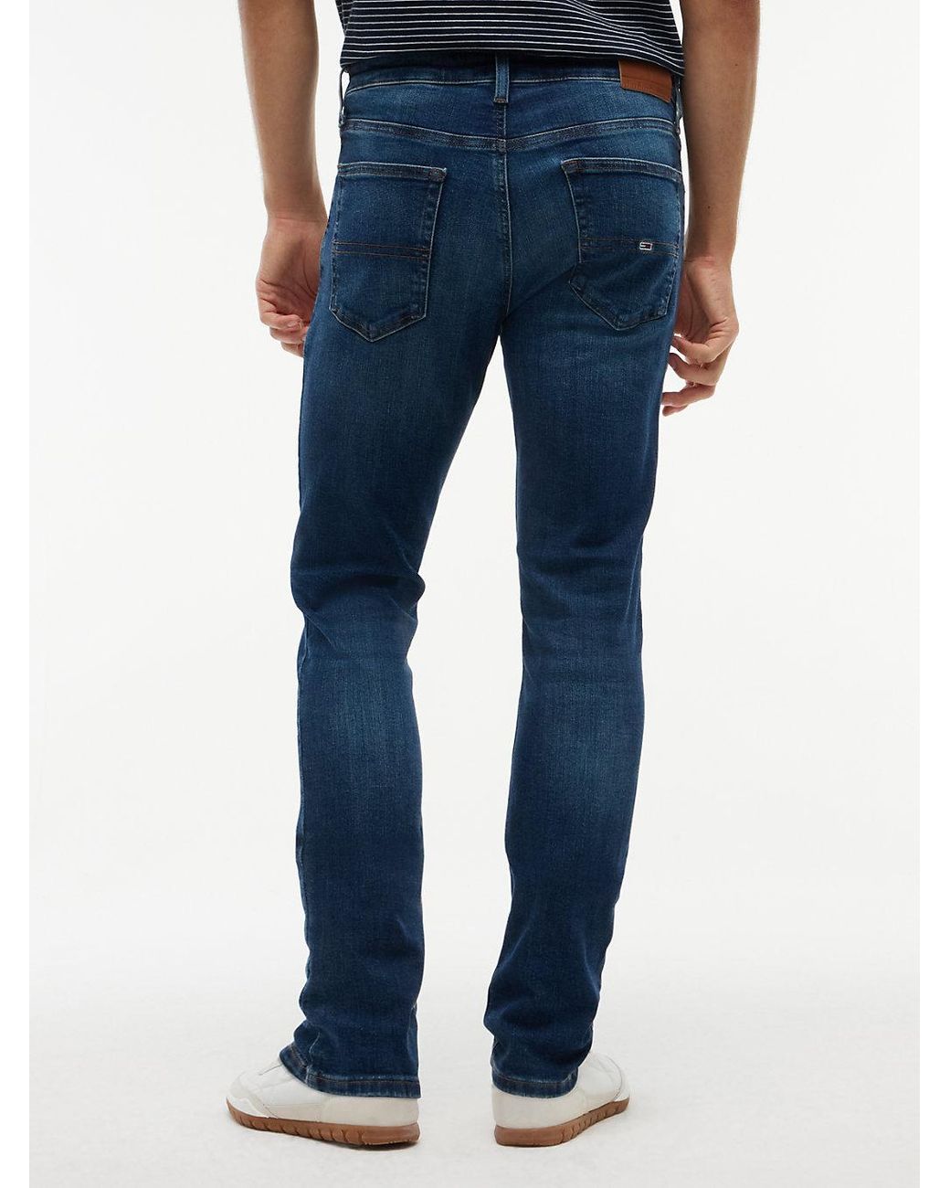 Tommy Hilfiger Blue Austin Whiskered Slim Tapered Leg Jeans for men