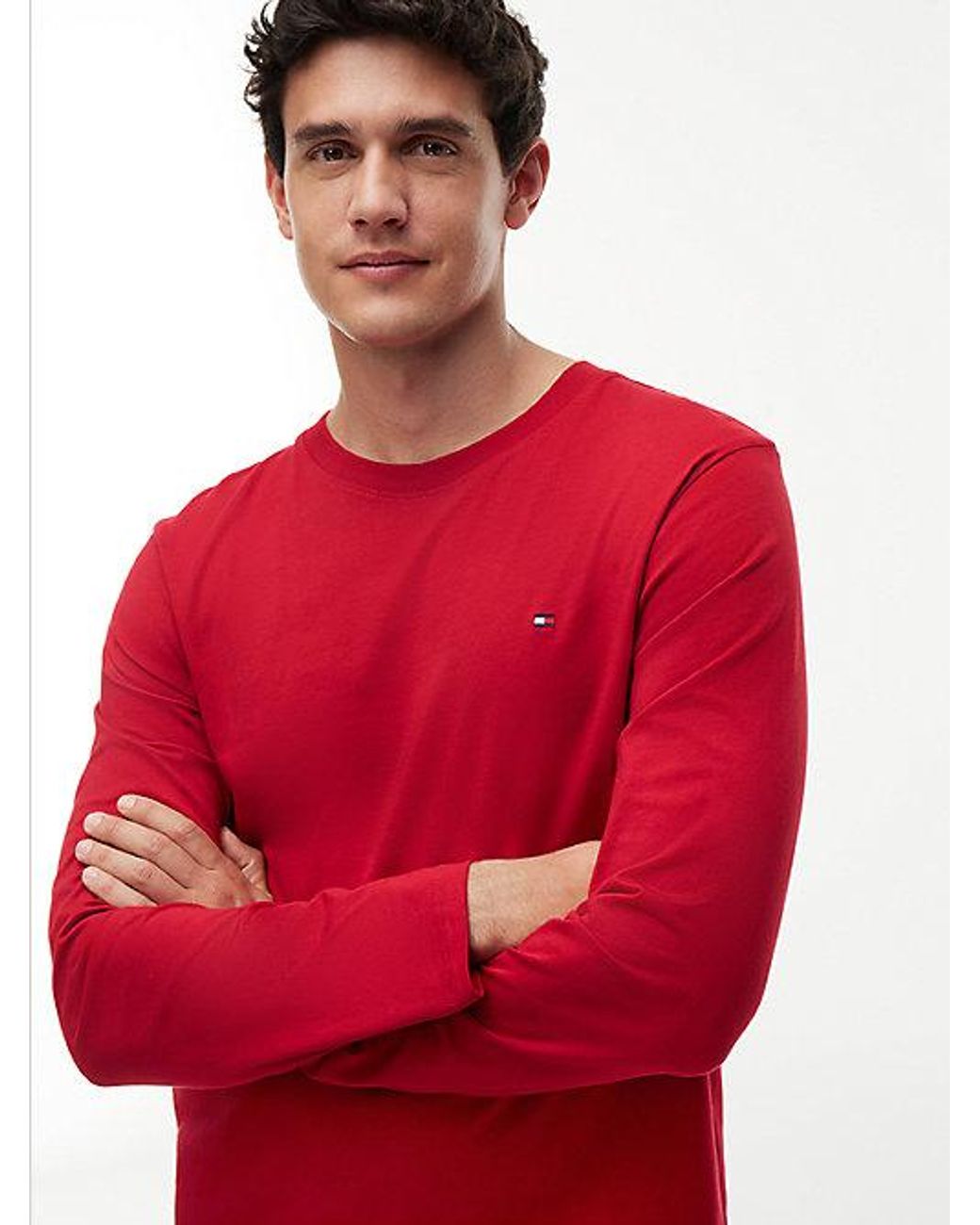 Tommy Hilfiger Red Signature Logo Waistband Pyjama Set for men