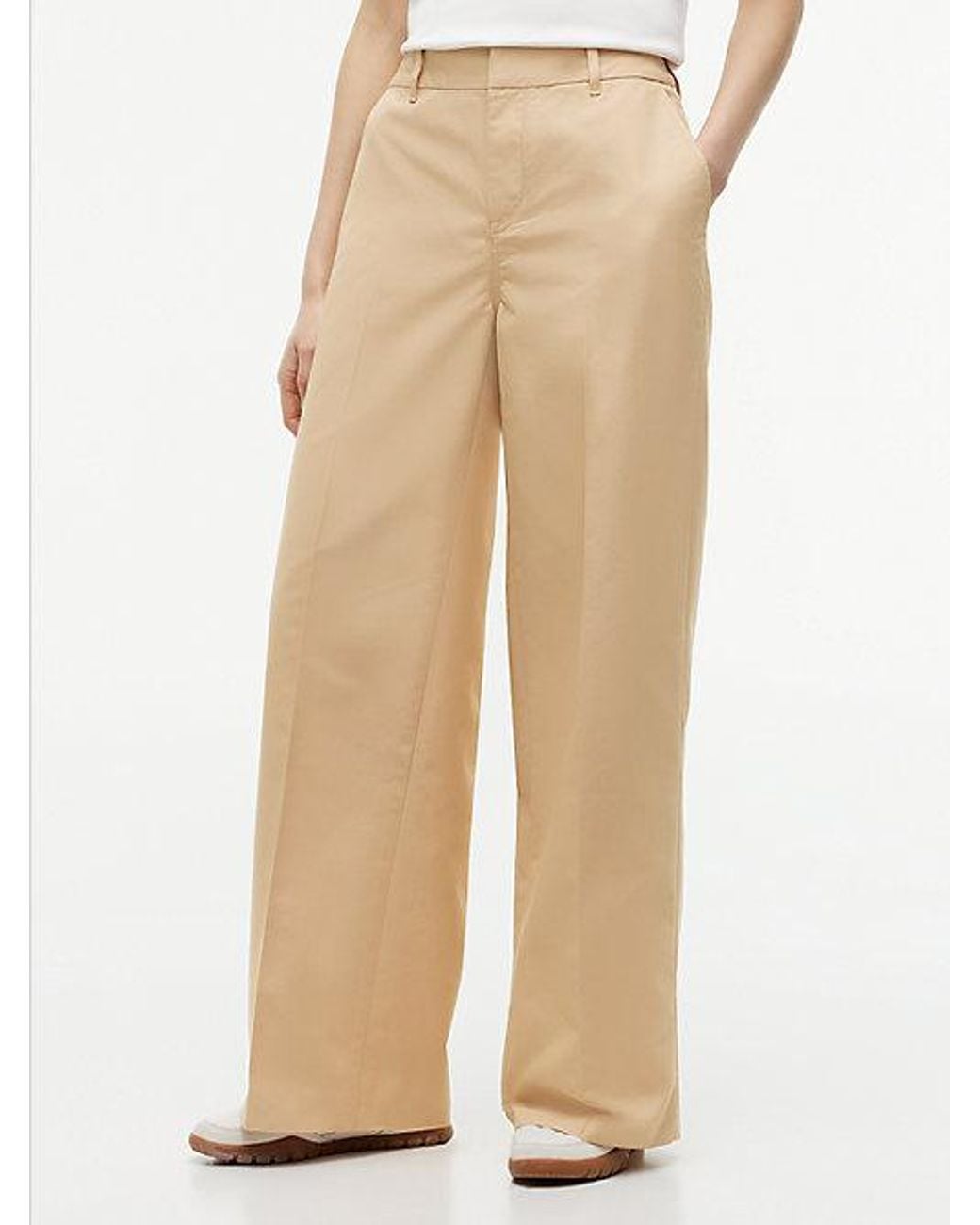Tommy Hilfiger Natural Tommy Jeans Twill Wide Leg Chinos