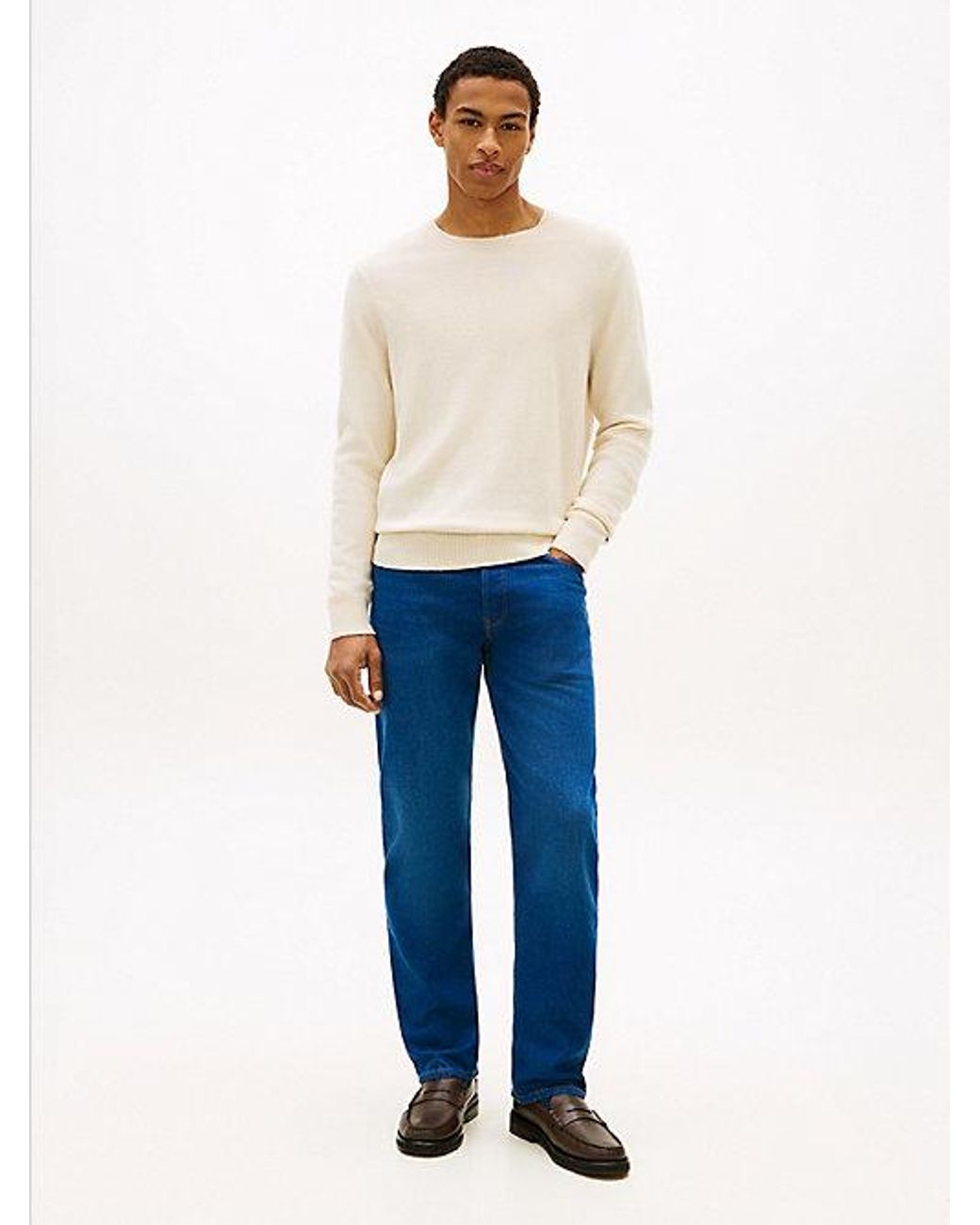 Tommy Hilfiger Blue Dover Faded Regular Straight Leg Jeans for men
