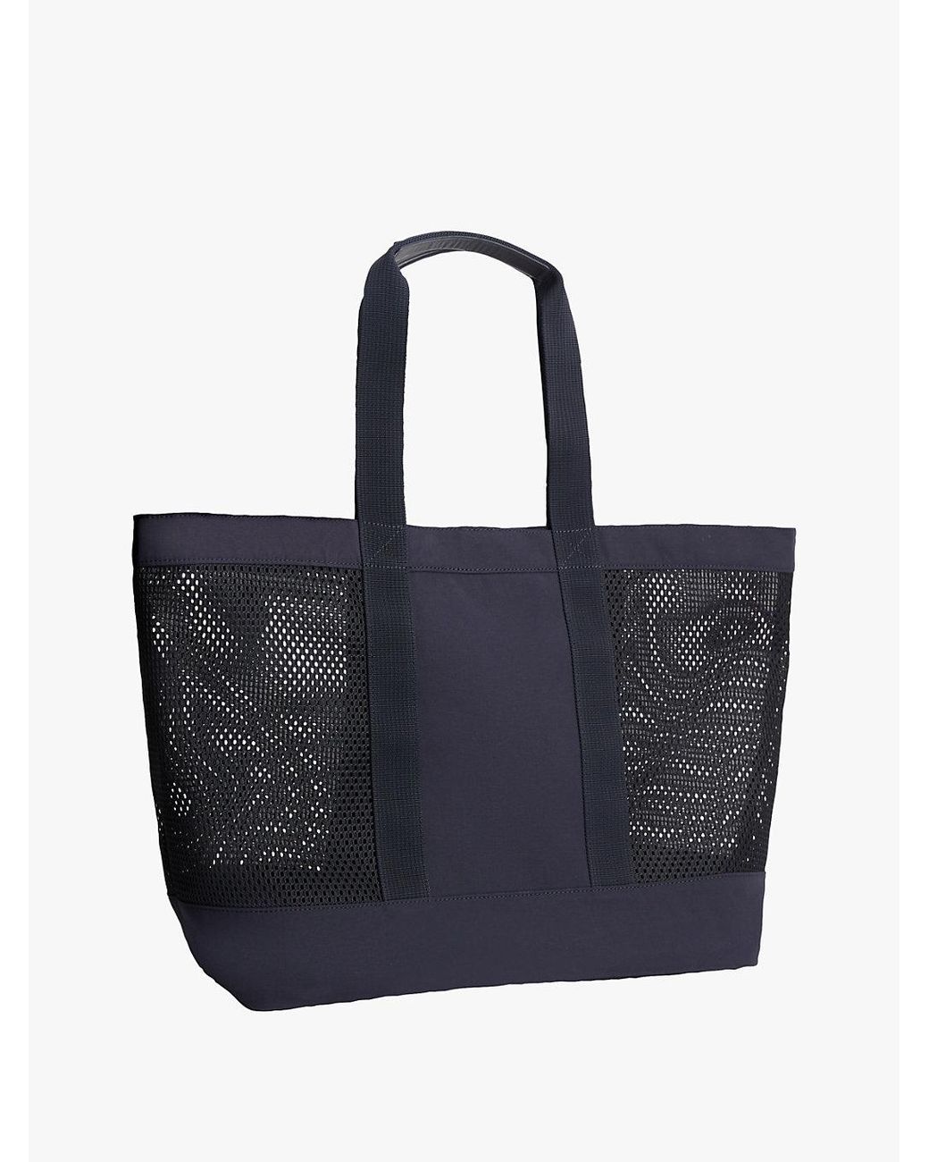 Tommy Hilfiger Blue Mesh Panel Beach Tote Bag for men