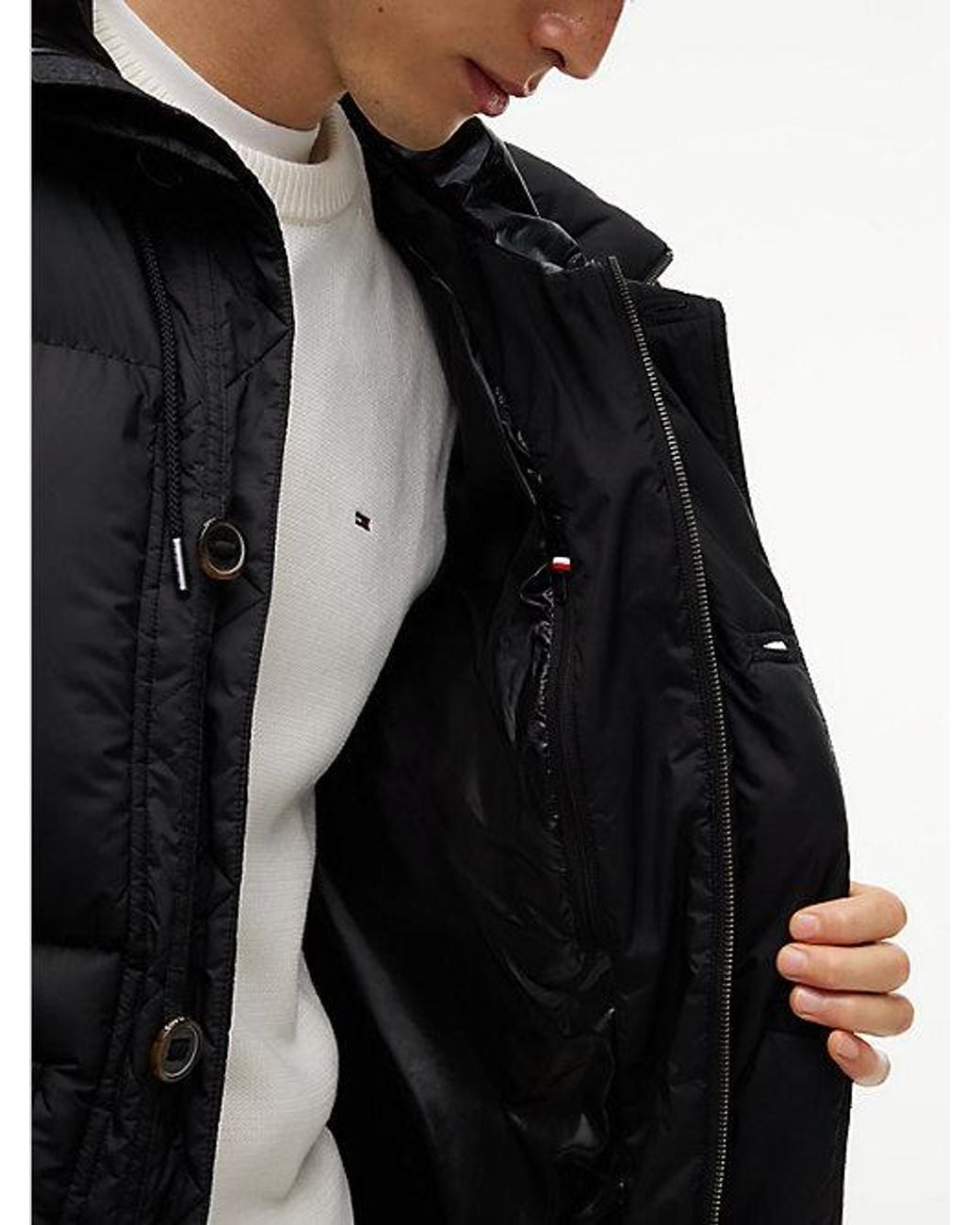 Tommy Hilfiger Multicolor Tommy Jeans Relaxed Padded Hooded Parka for men