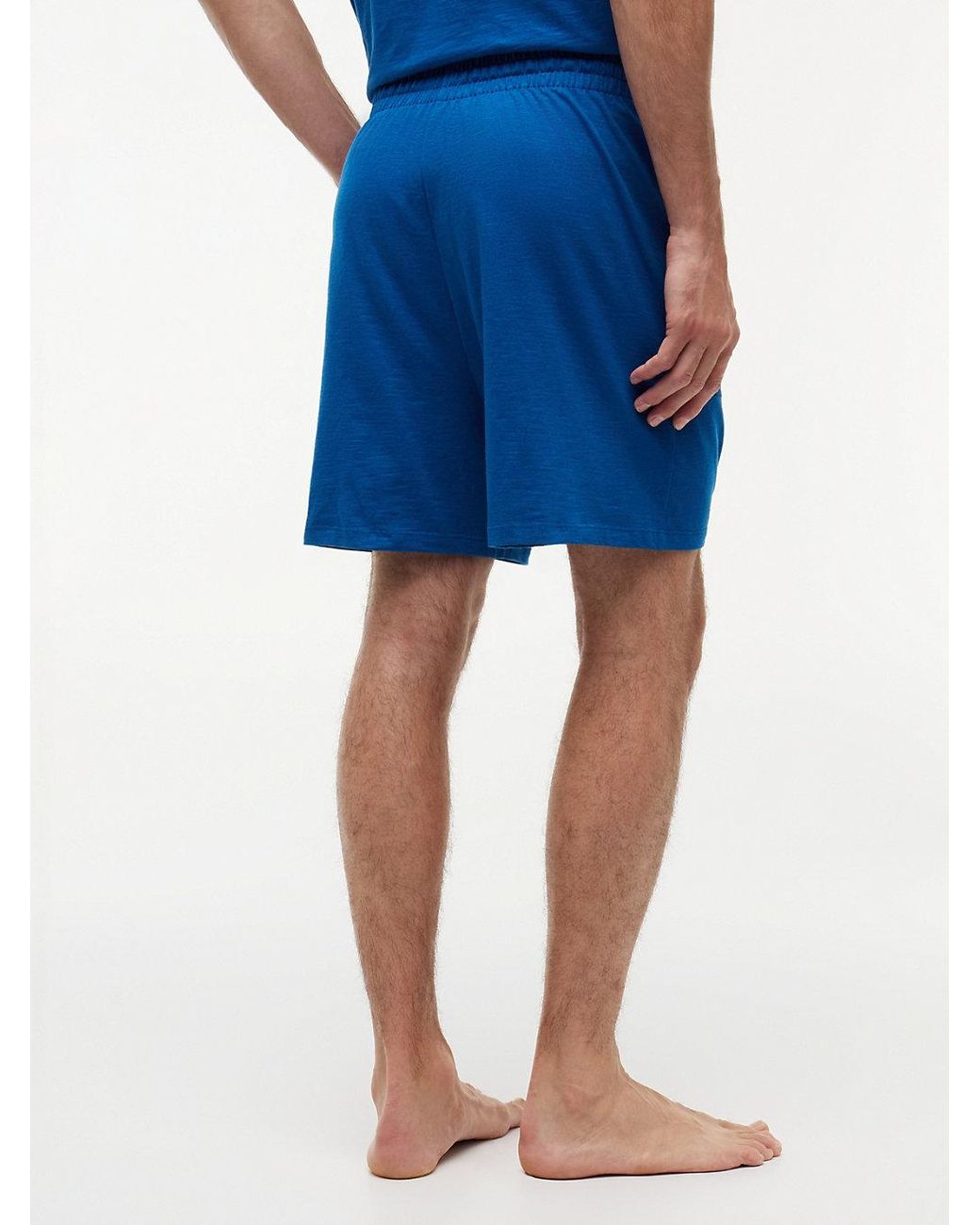 Tommy Hilfiger Blue Essential Textured Jersey Pyjama Shorts for men