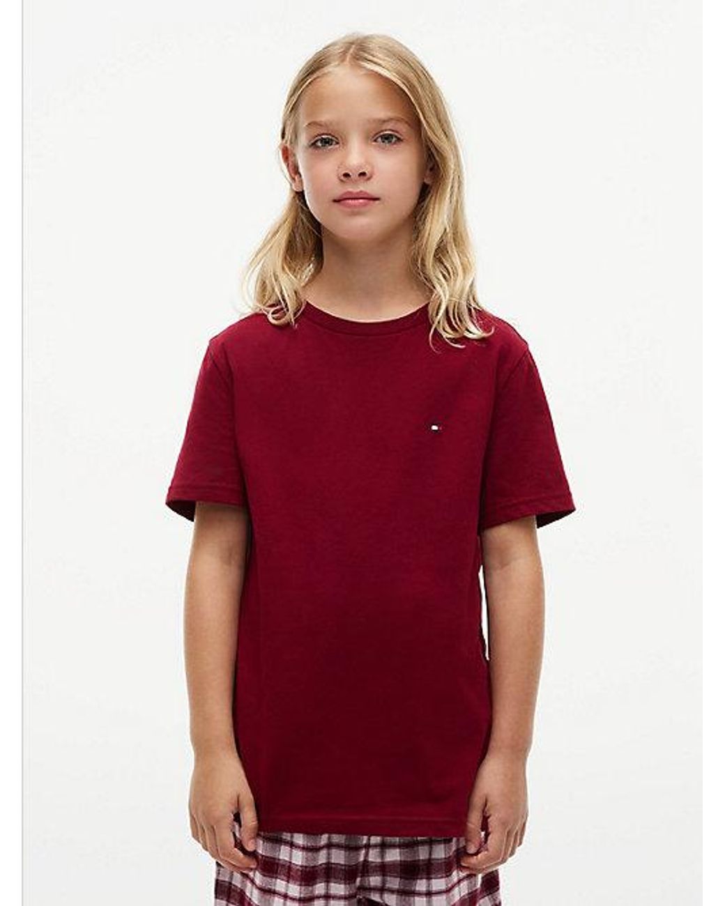 Tommy Hilfiger Red 2 Pack Signature Jersey Lounge T-Shirts