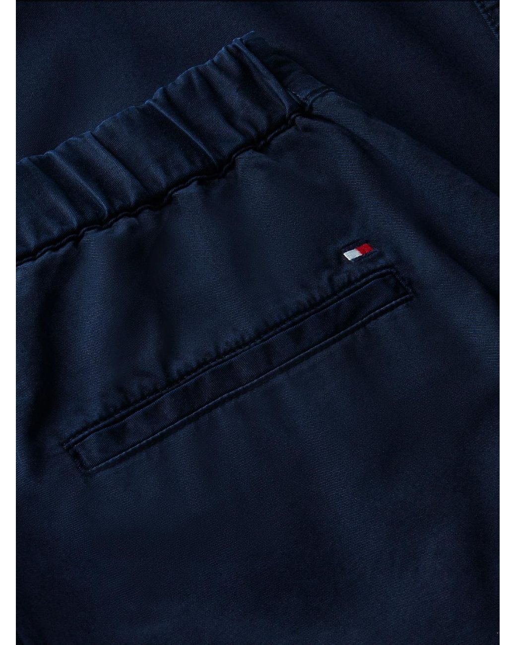 Tommy Hilfiger Blue Washed Barrel Leg Chinos